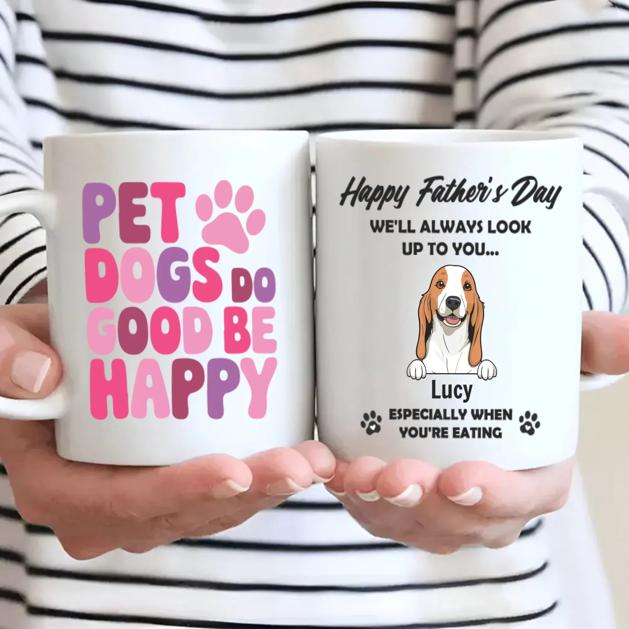 Personalized Dog Dad Mug – Happy Father’s Day – 89Prints