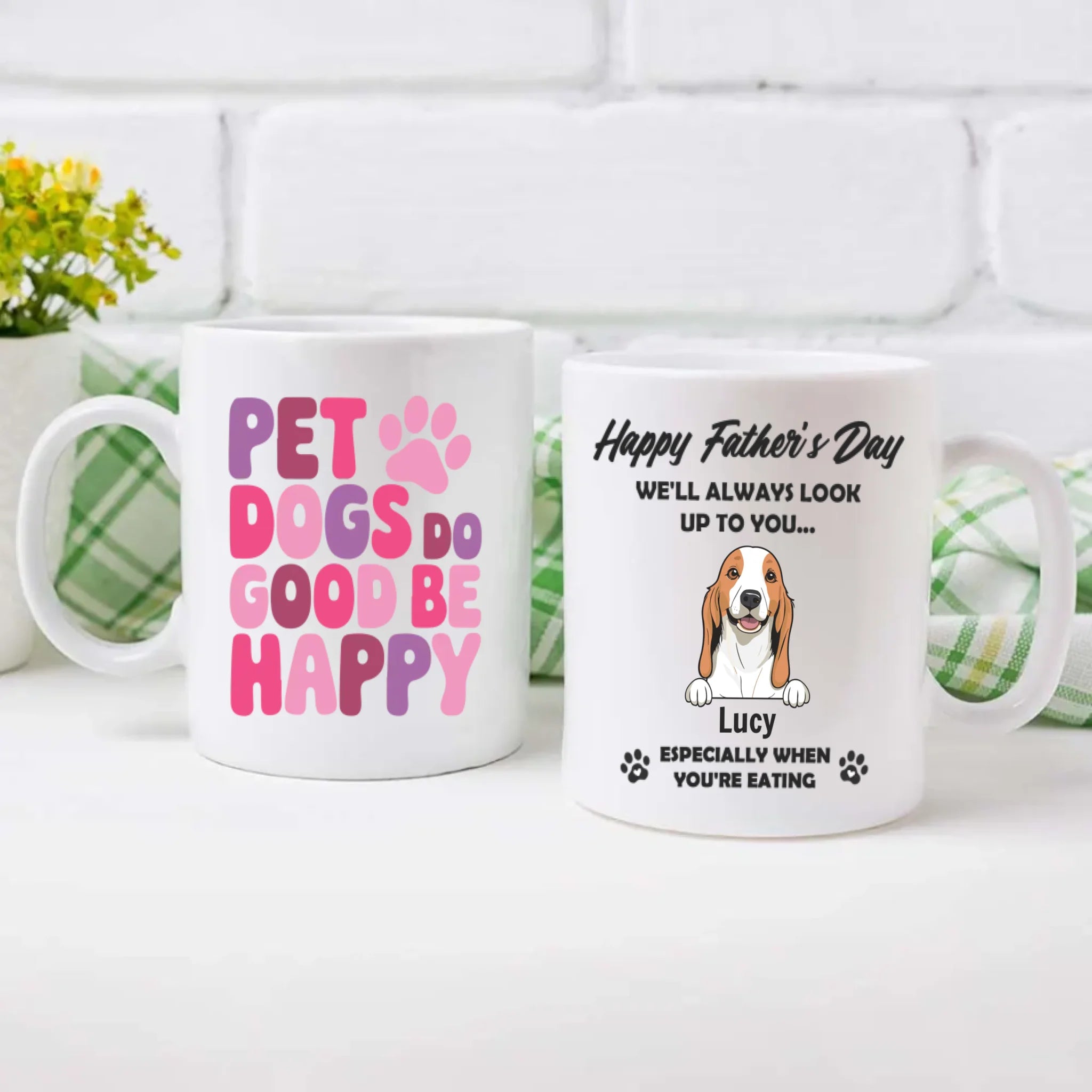 Personalized Dog Dad Mug – Happy Father’s Day – 89Prints