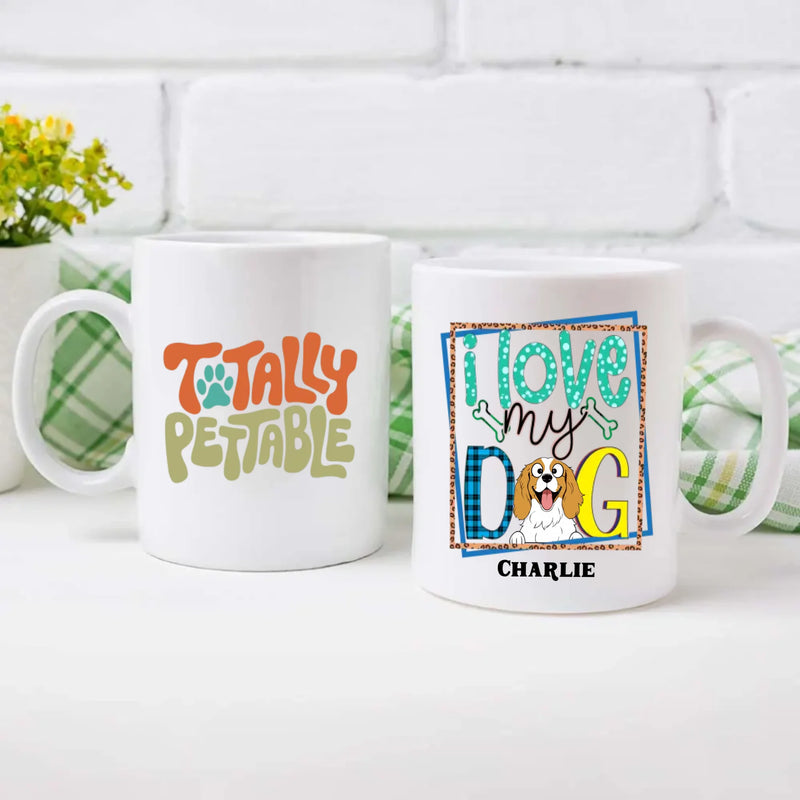 Personalized Dog Lover Gift – Colorful “I Love My Dog” Mug – 89Prints