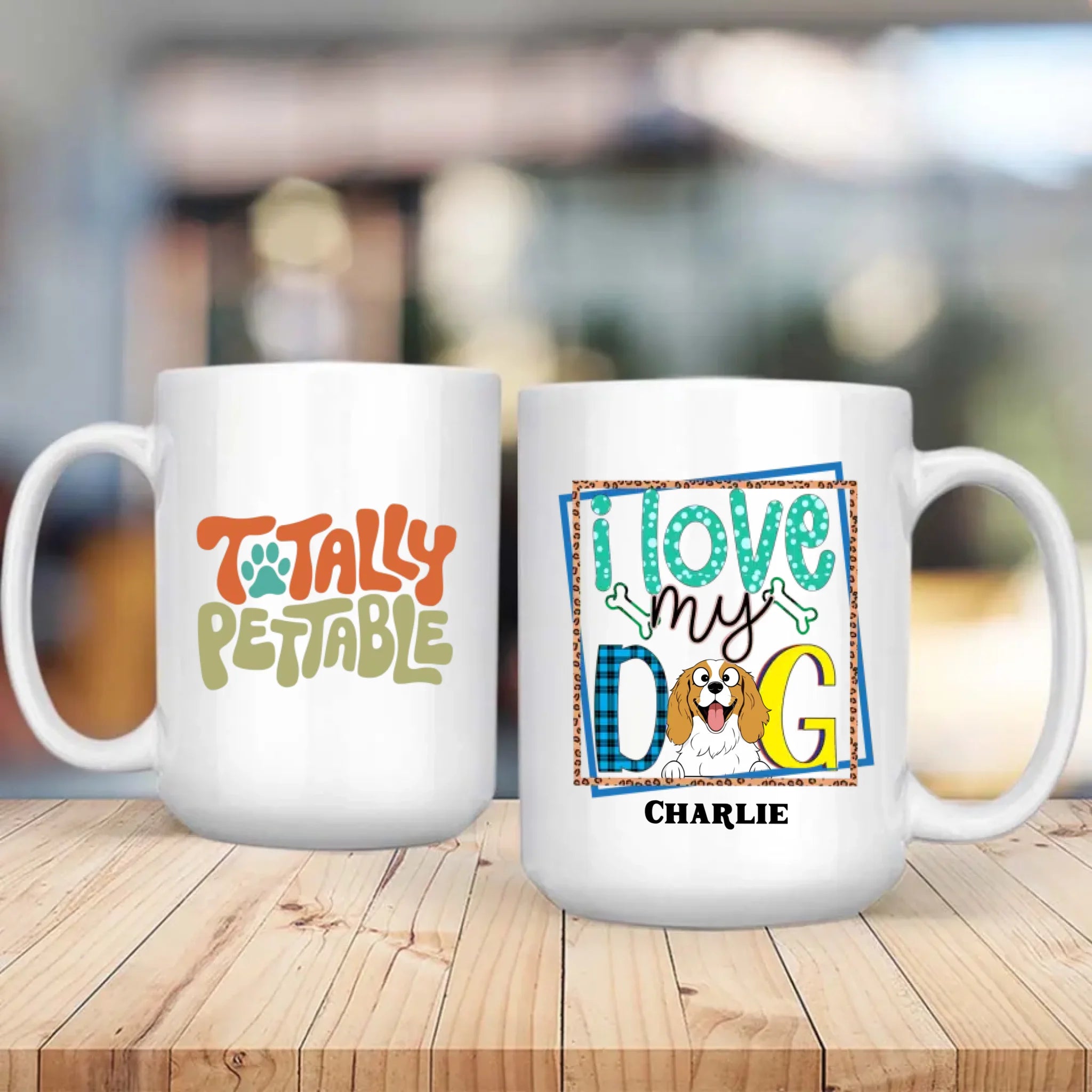 Personalized Dog Lover Gift – Colorful “I Love My Dog” Mug – 89Prints
