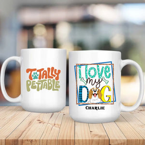 Personalized Dog Lover Gift – Colorful “I Love My Dog” Mug – 89Prints