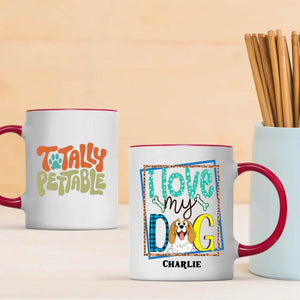 Personalized Dog Lover Gift – Colorful “I Love My Dog” Mug – 89Prints