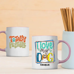 Personalized Dog Lover Gift – Colorful “I Love My Dog” Mug – 89Prints