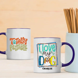 Personalized Dog Lover Gift – Colorful “I Love My Dog” Mug – 89Prints