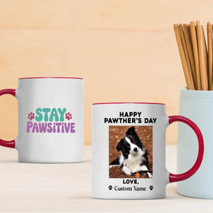 “Happy Pawther’s Day” Personalized Dog Mug – Funny Gift for Dog Dads – 89Prints