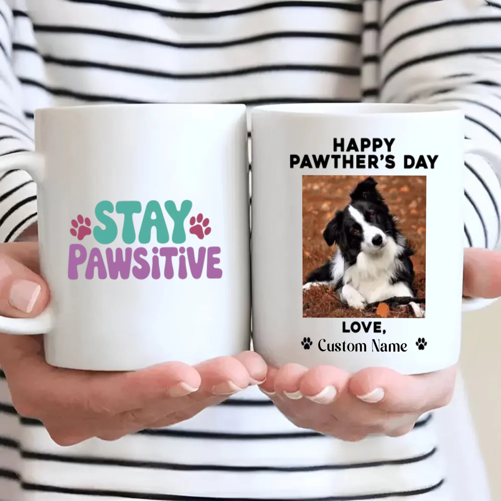 “Happy Pawther’s Day” Personalized Dog Mug – Funny Gift for Dog Dads – 89Prints