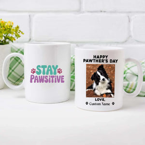 “Happy Pawther’s Day” Personalized Dog Mug – Funny Gift for Dog Dads – 89Prints
