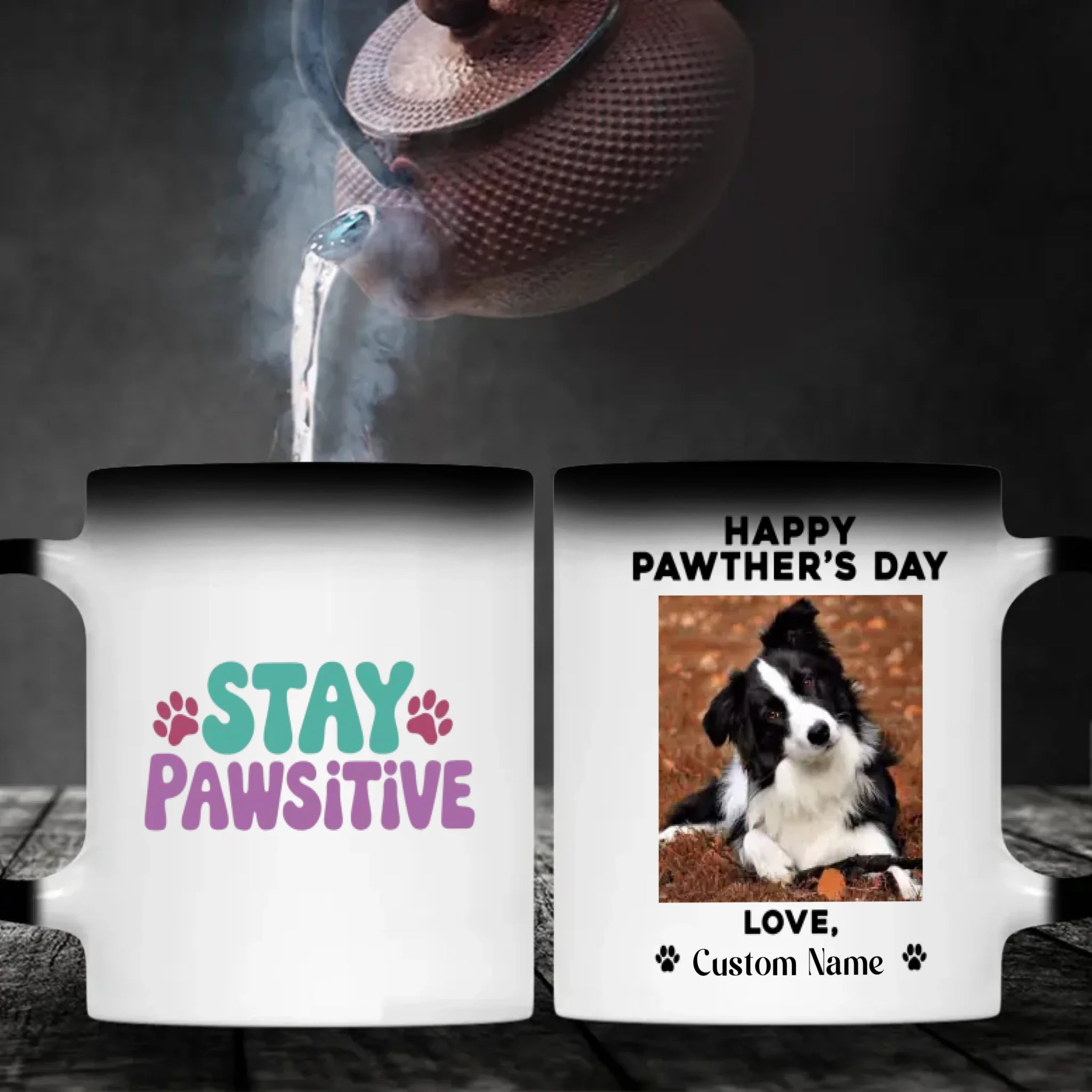 “Happy Pawther’s Day” Personalized Dog Mug – Funny Gift for Dog Dads – 89Prints