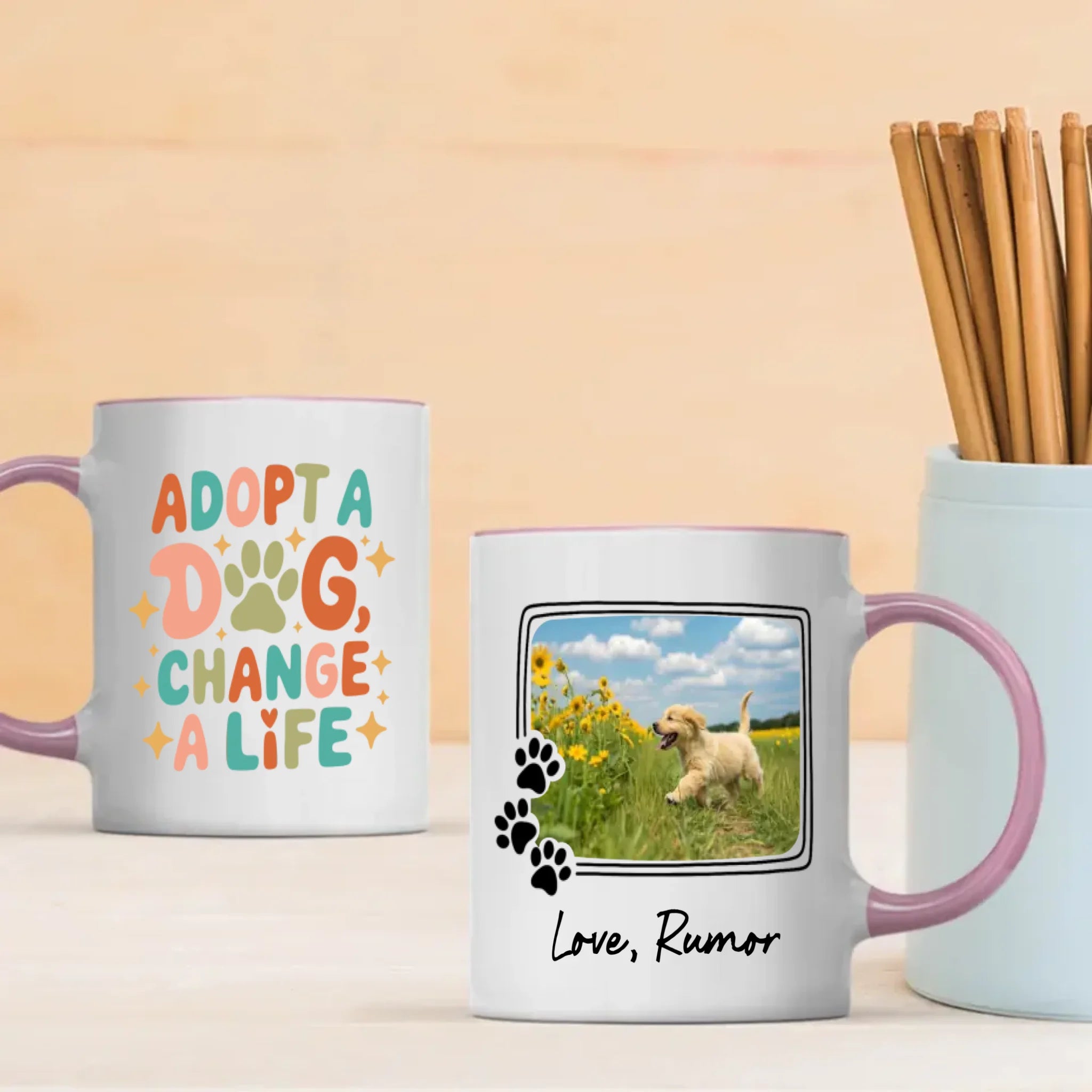 Heartwarming Mug for Dog Lovers – Dogs Change A Life – 89Prints