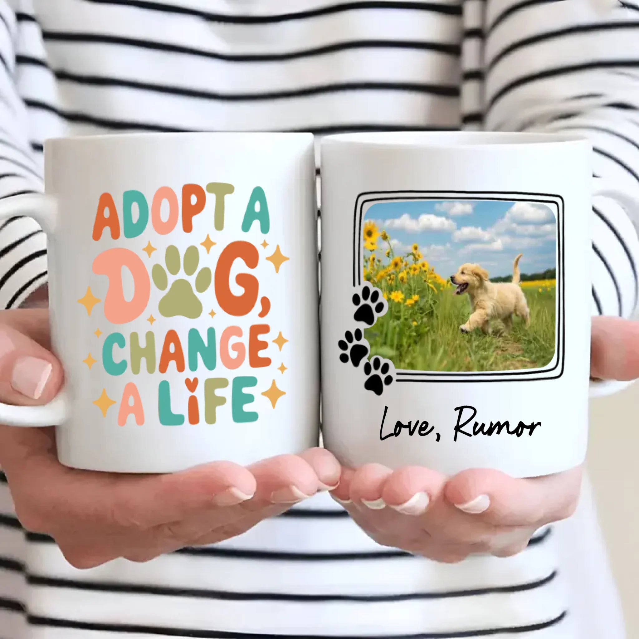 Heartwarming Mug for Dog Lovers – Dogs Change A Life – 89Prints