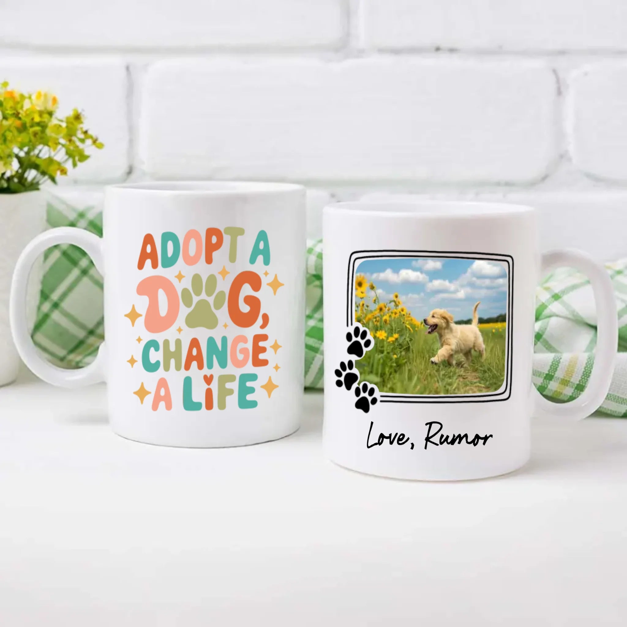 Heartwarming Mug for Dog Lovers – Dogs Change A Life – 89Prints