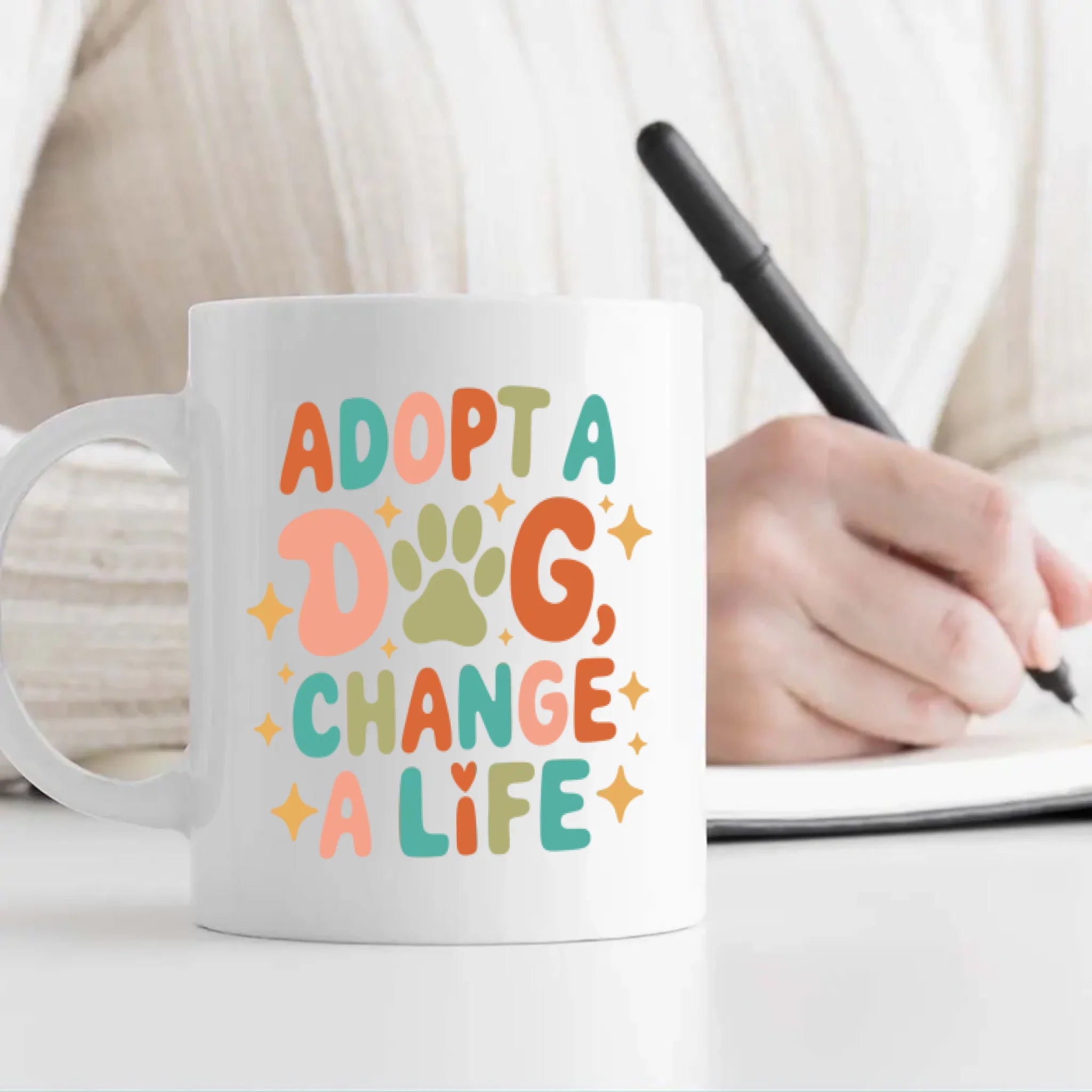 Heartwarming Mug for Dog Lovers – Dogs Change A Life – 89Prints
