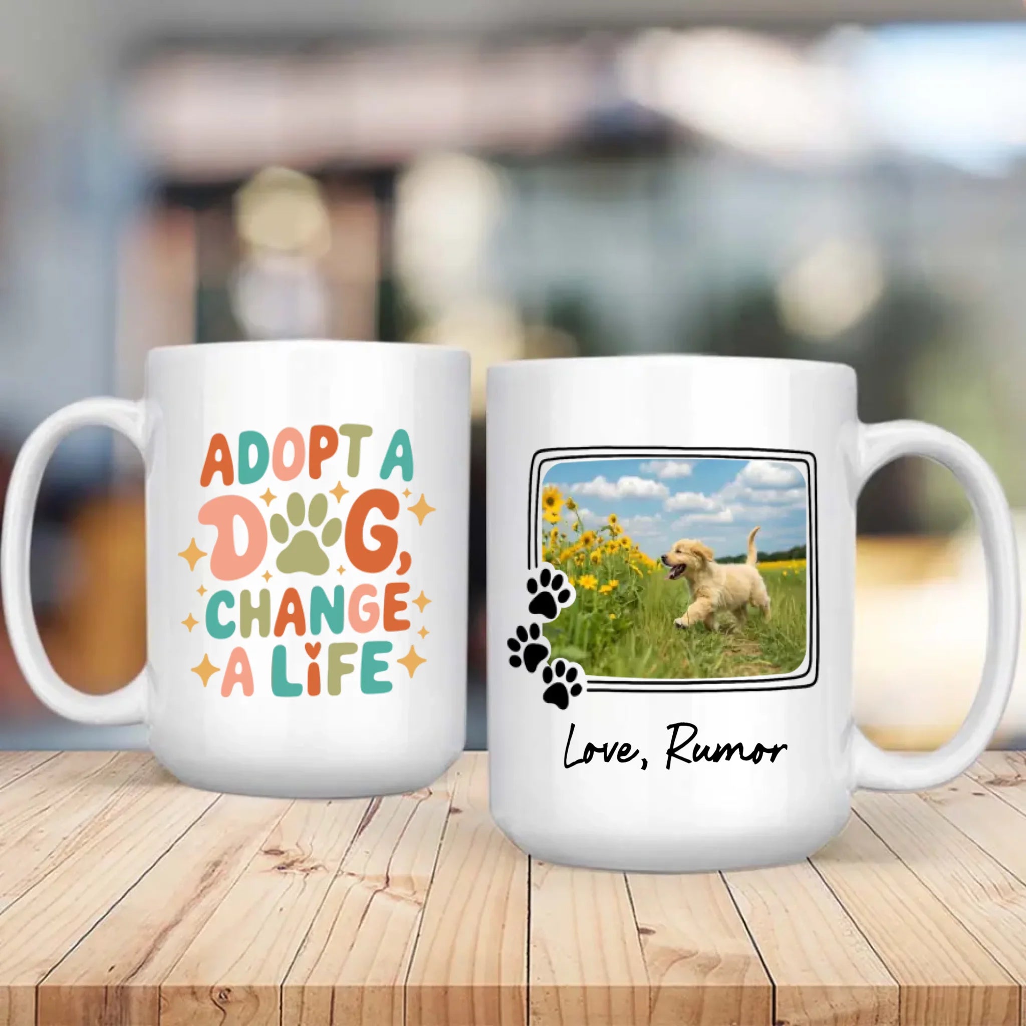 Heartwarming Mug for Dog Lovers – Dogs Change A Life – 89Prints