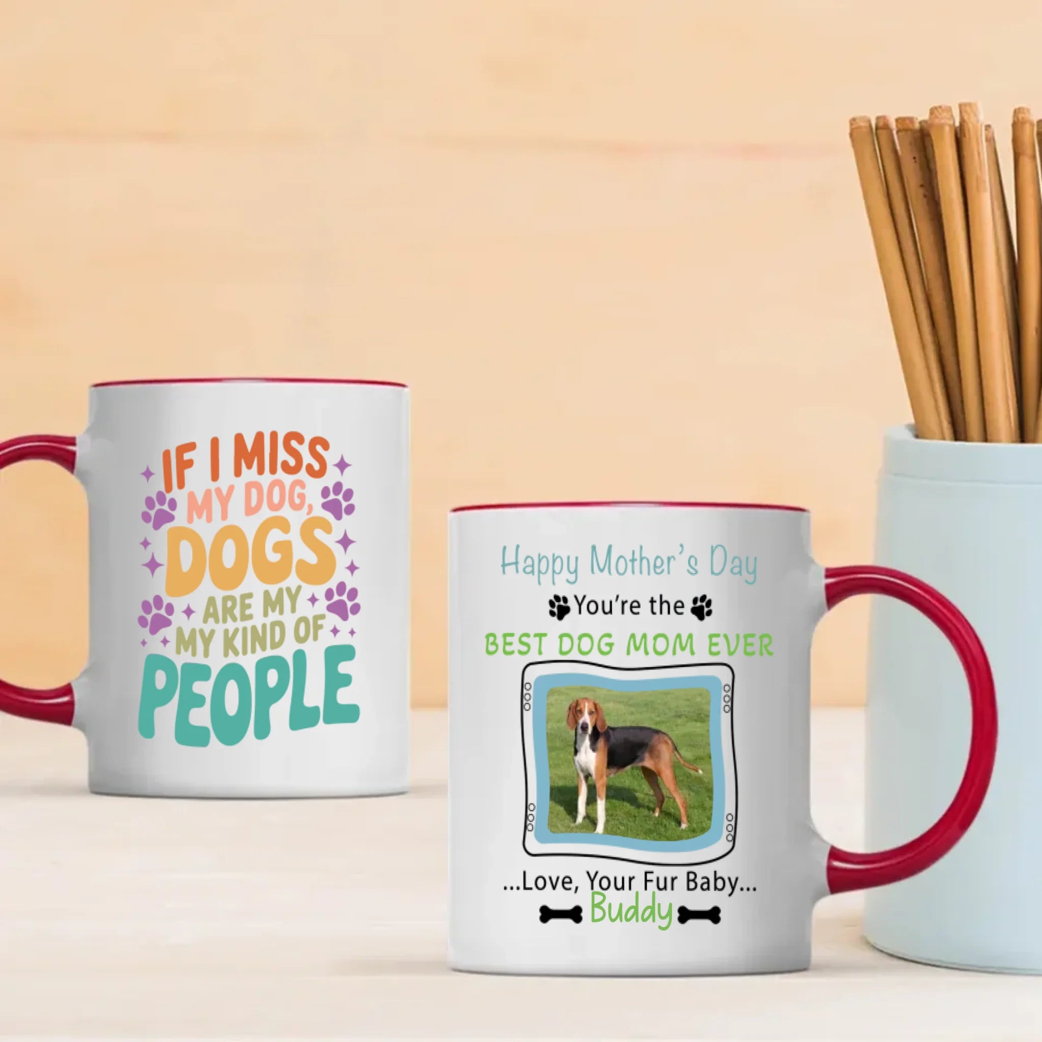 Best Dog Mom Ever Mug – Sweet Personalized Gift for Proud Pet Moms – 89Prints