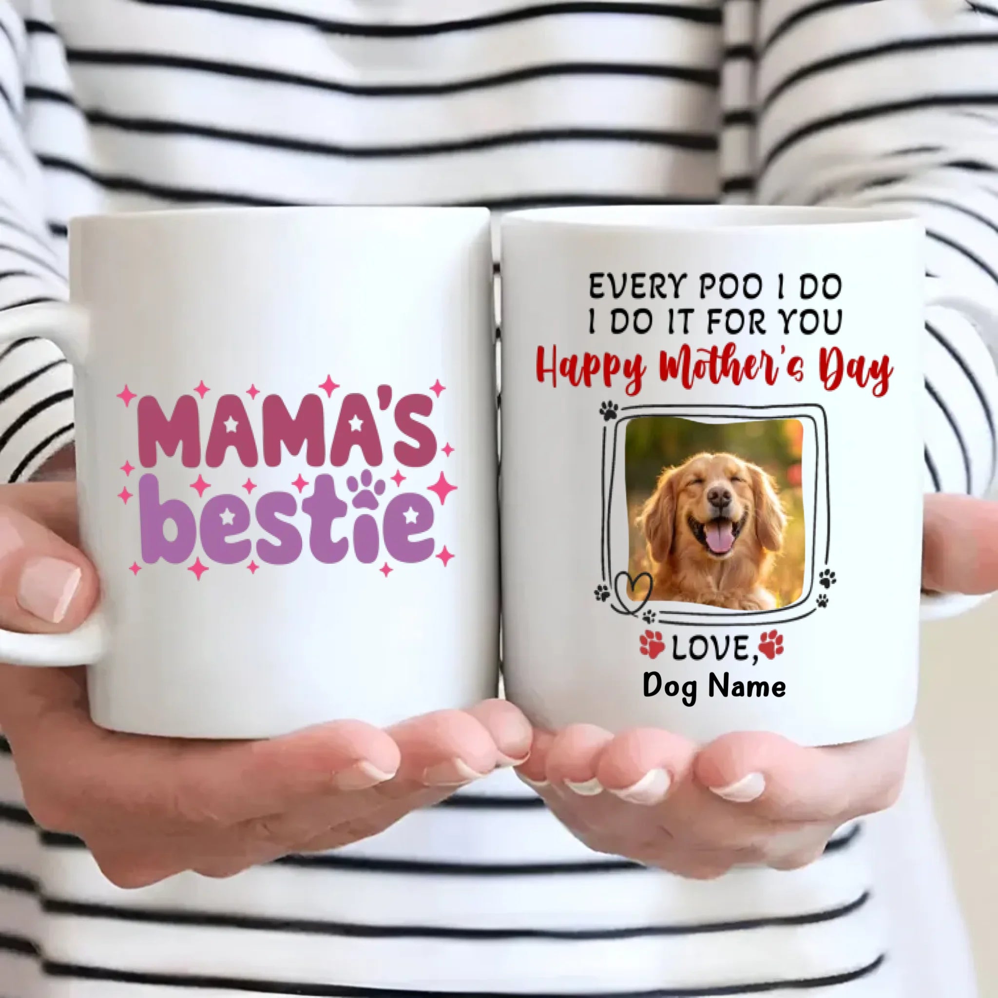 Mama Bestie Mug – Happy Mother’s Day Gift from Your Furry Baby – 89Prints