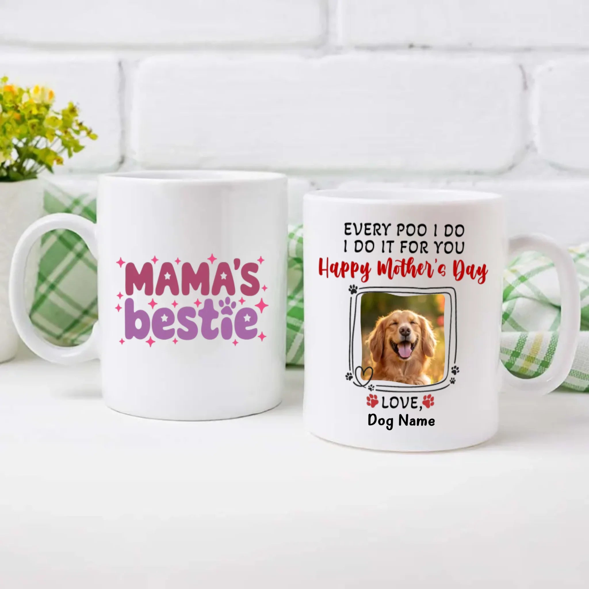 Mama Bestie Mug – Happy Mother’s Day Gift from Your Furry Baby – 89Prints