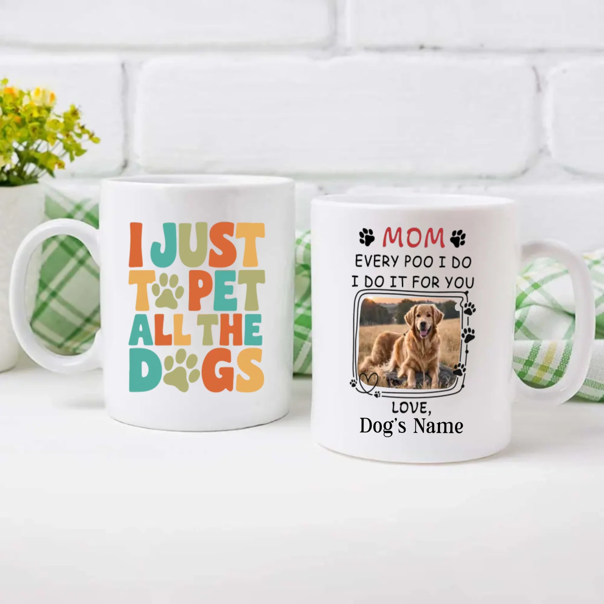 I Just Want to Pet All the Dogs Mug – Funny Gift for Dog Lovers – 89Prints