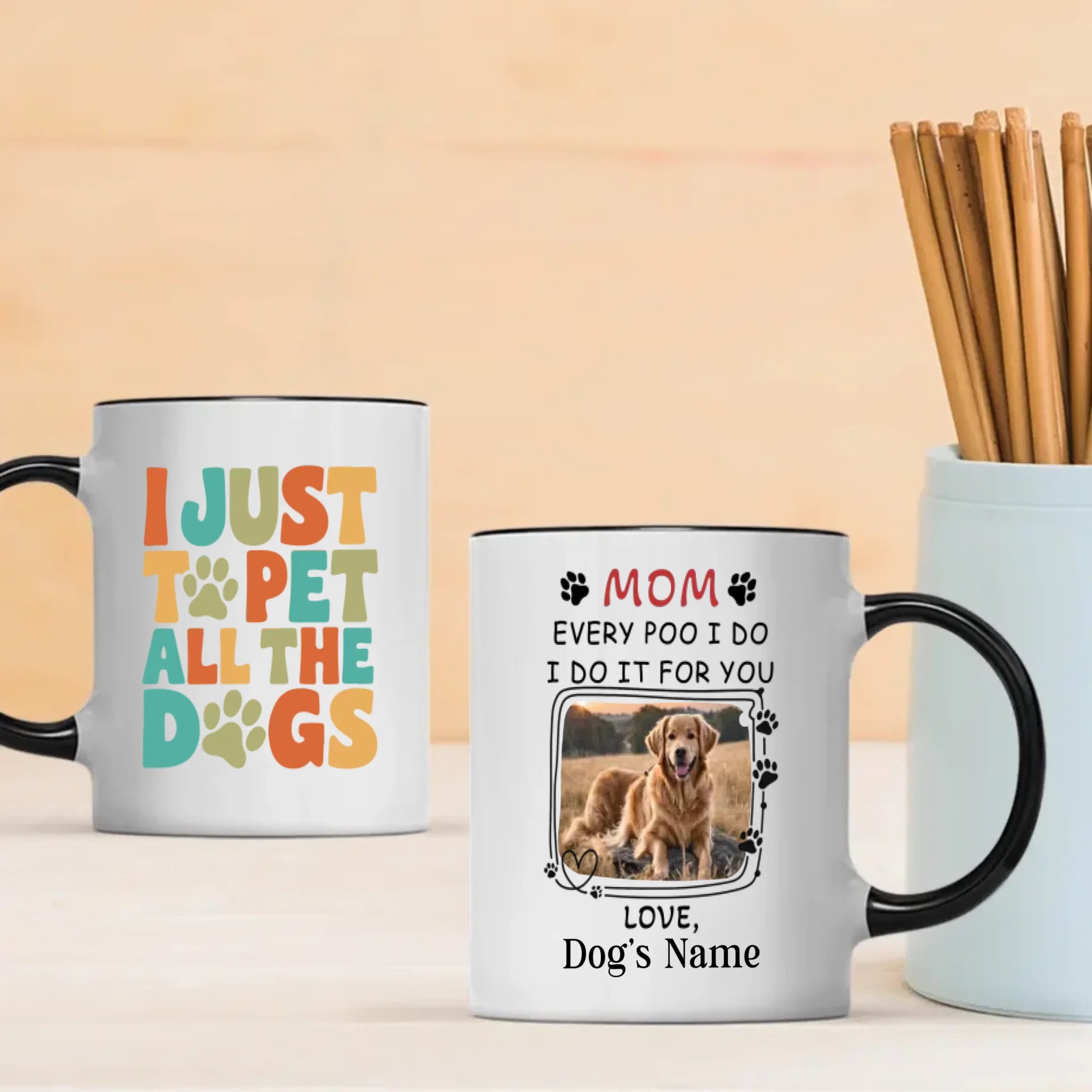I Just Want to Pet All the Dogs Mug – Funny Gift for Dog Lovers – 89Prints