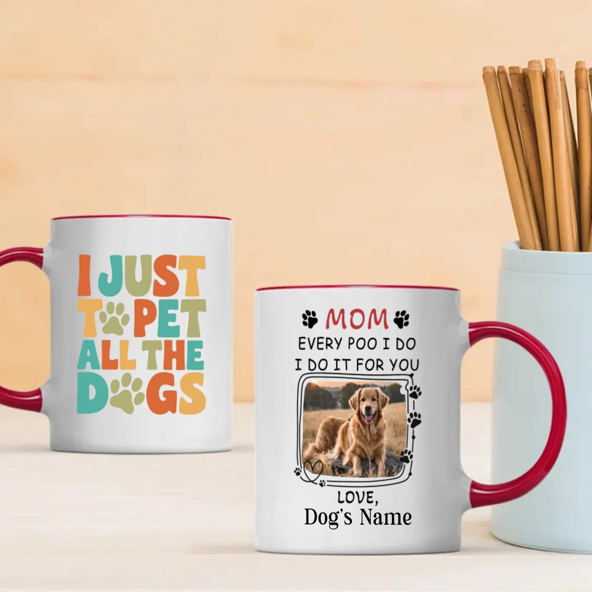 I Just Want to Pet All the Dogs Mug – Funny Gift for Dog Lovers – 89Prints