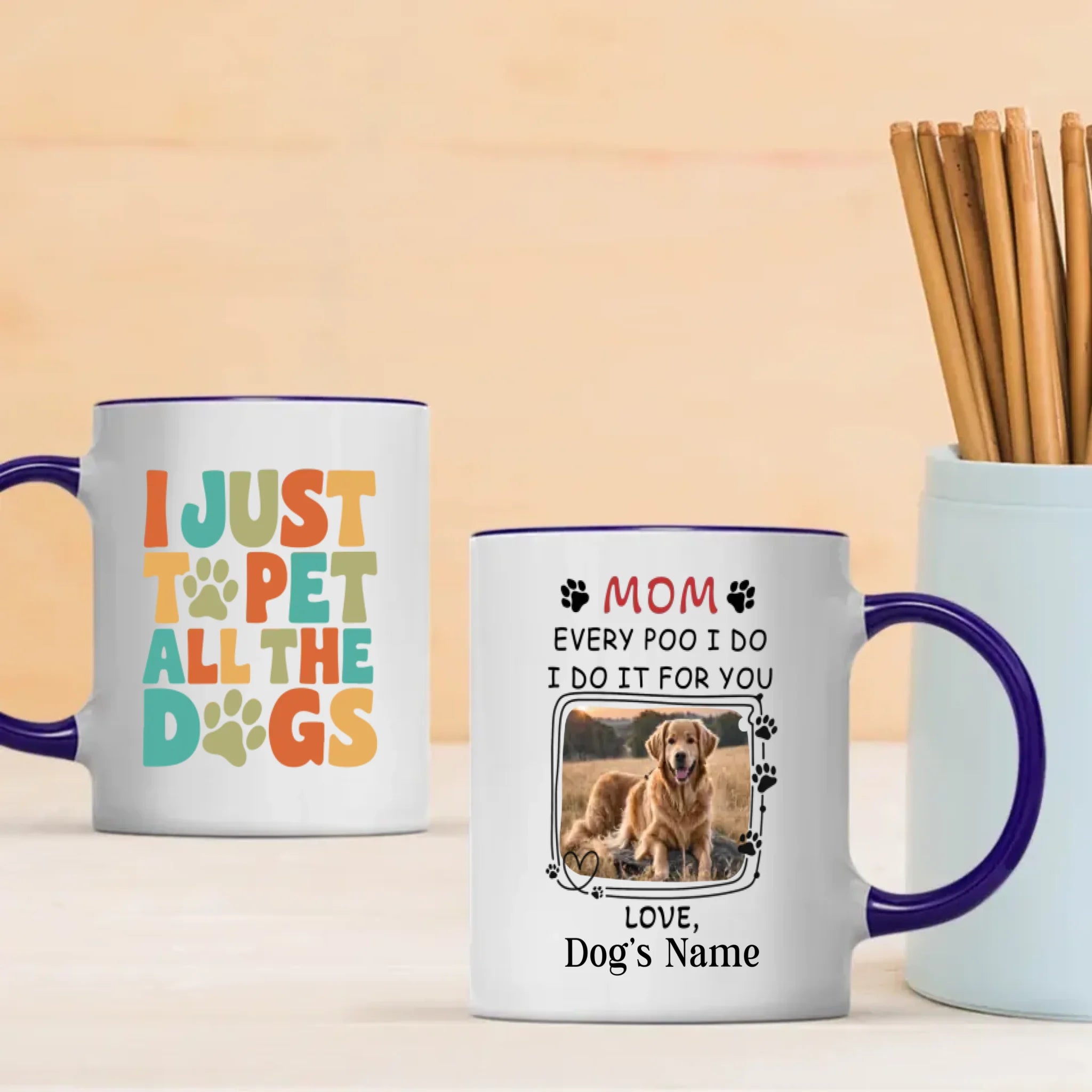 I Just Want to Pet All the Dogs Mug – Funny Gift for Dog Lovers – 89Prints