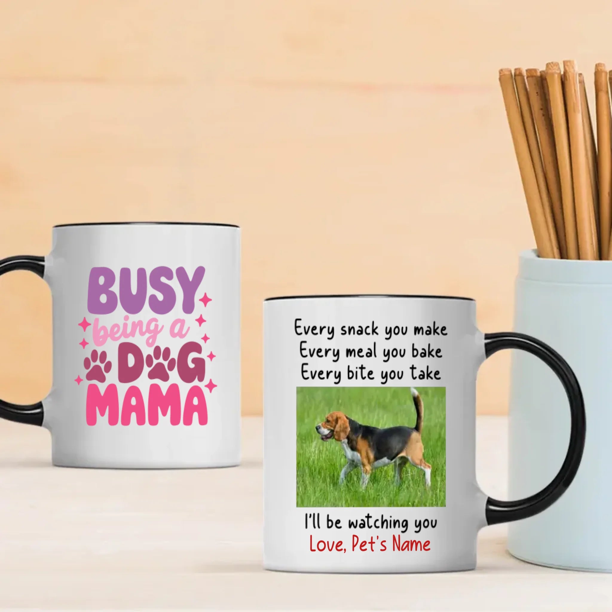 Busy Being a Dog Mama Mug – Sweet Gift for Loving Pet Moms – 89Prints