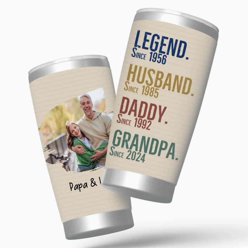 Personalized Tumbler – The Remarkable Man in Every Role - 89Prints