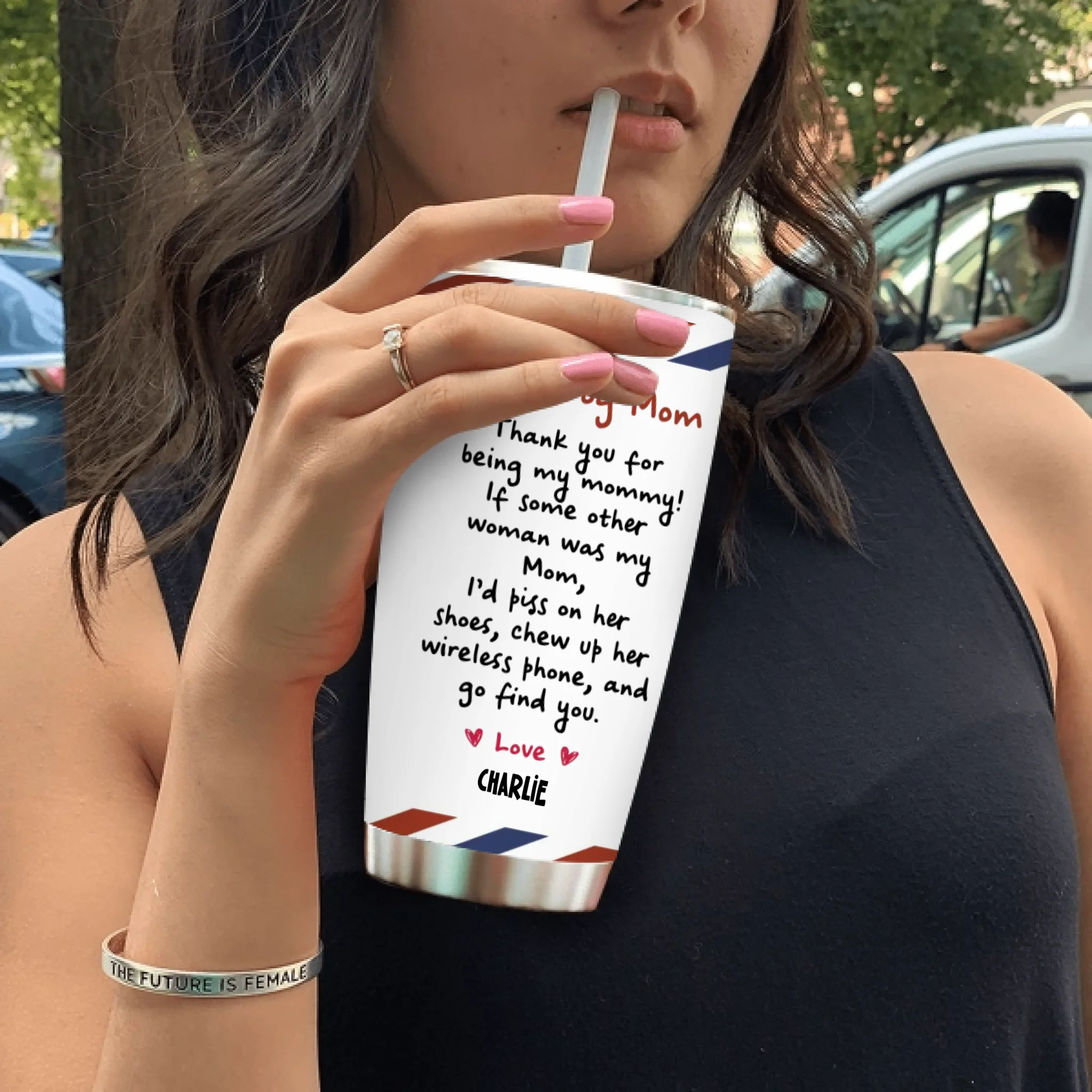 Dear Dog Mom Life – Elegant Custom Tumbler for Pet Moms - 89Prints