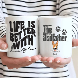 Life Is Better with Dogs – Personalized Mug – Cute Gift for Pet Lovers – 89Prints