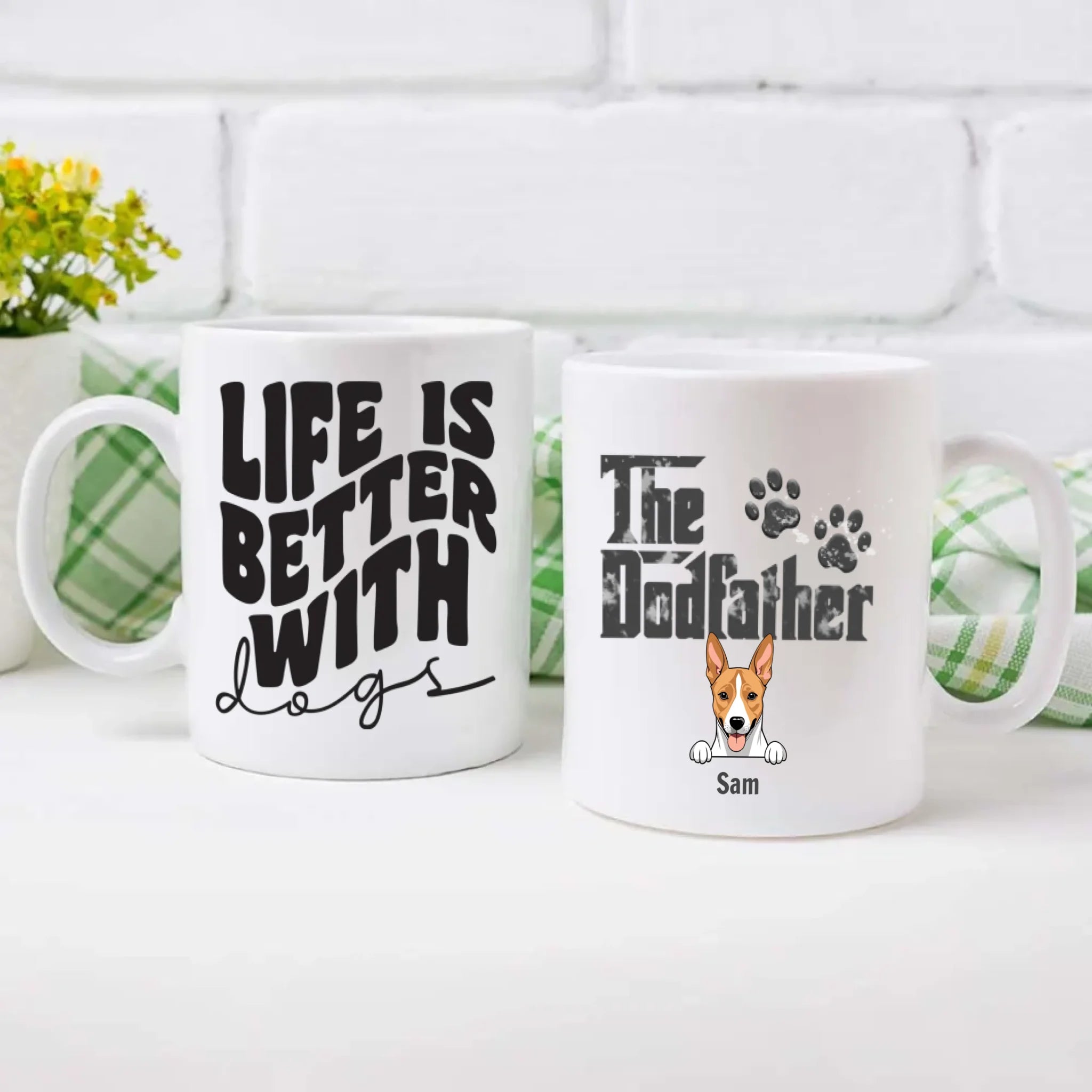 Life Is Better with Dogs – Personalized Mug – Cute Gift for Pet Lovers – 89Prints