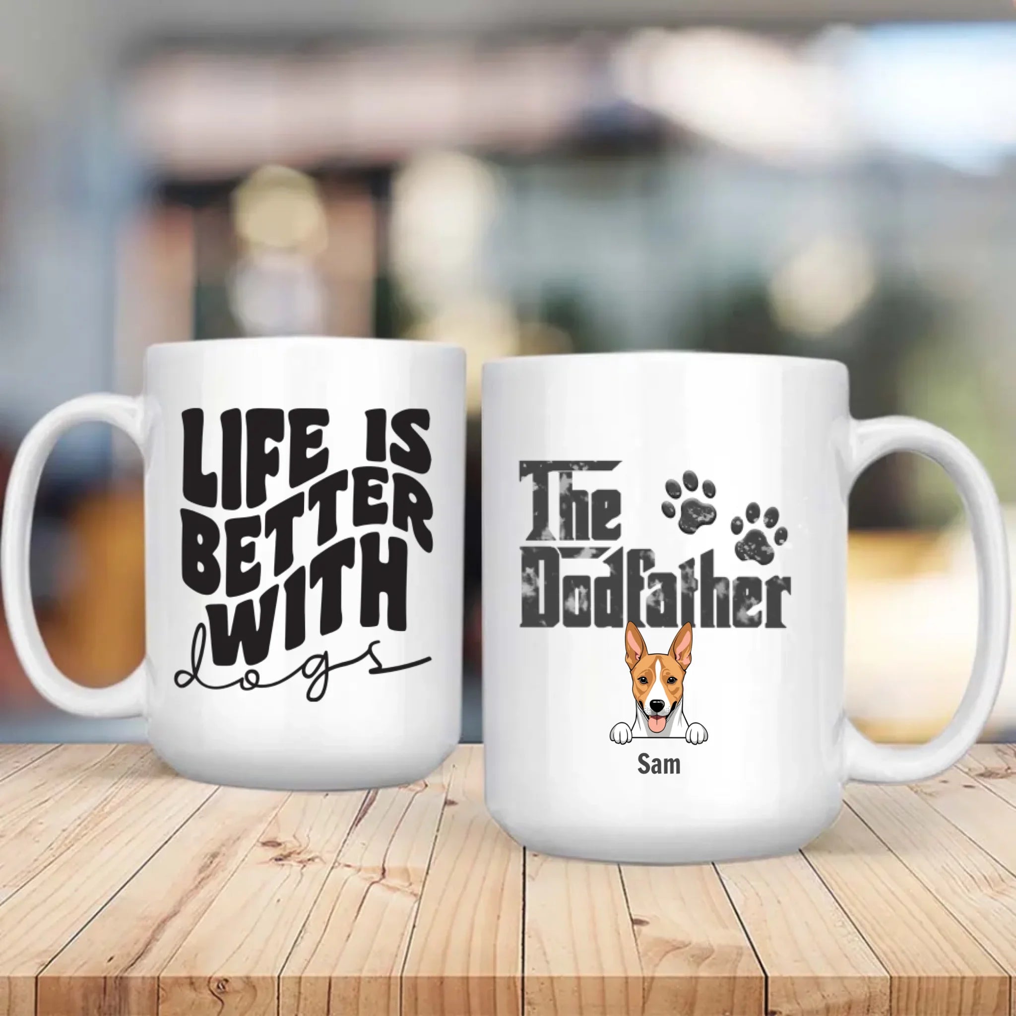 Life Is Better with Dogs – Personalized Mug – Cute Gift for Pet Lovers – 89Prints