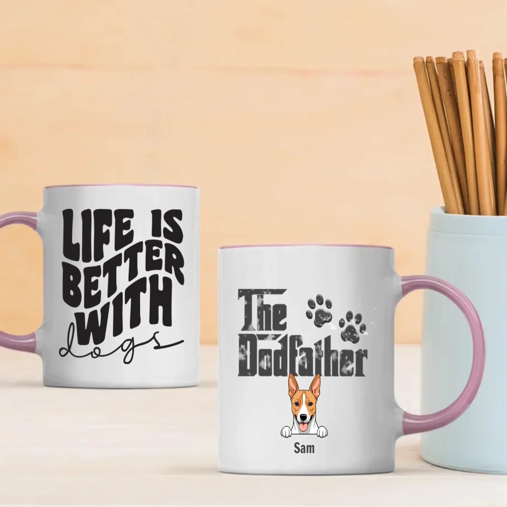 Life Is Better with Dogs – Personalized Mug – Cute Gift for Pet Lovers – 89Prints
