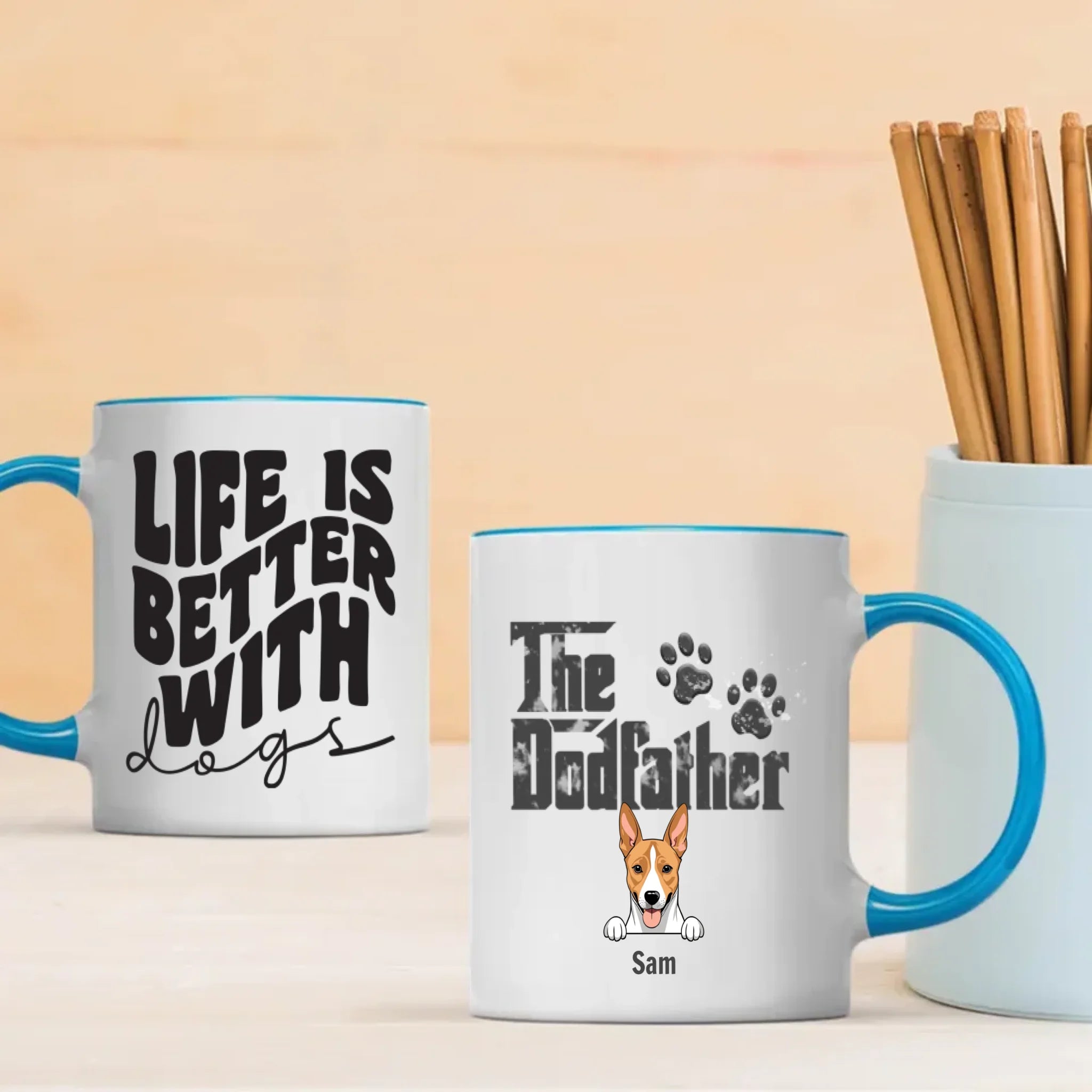 Life Is Better with Dogs – Personalized Mug – Cute Gift for Pet Lovers – 89Prints