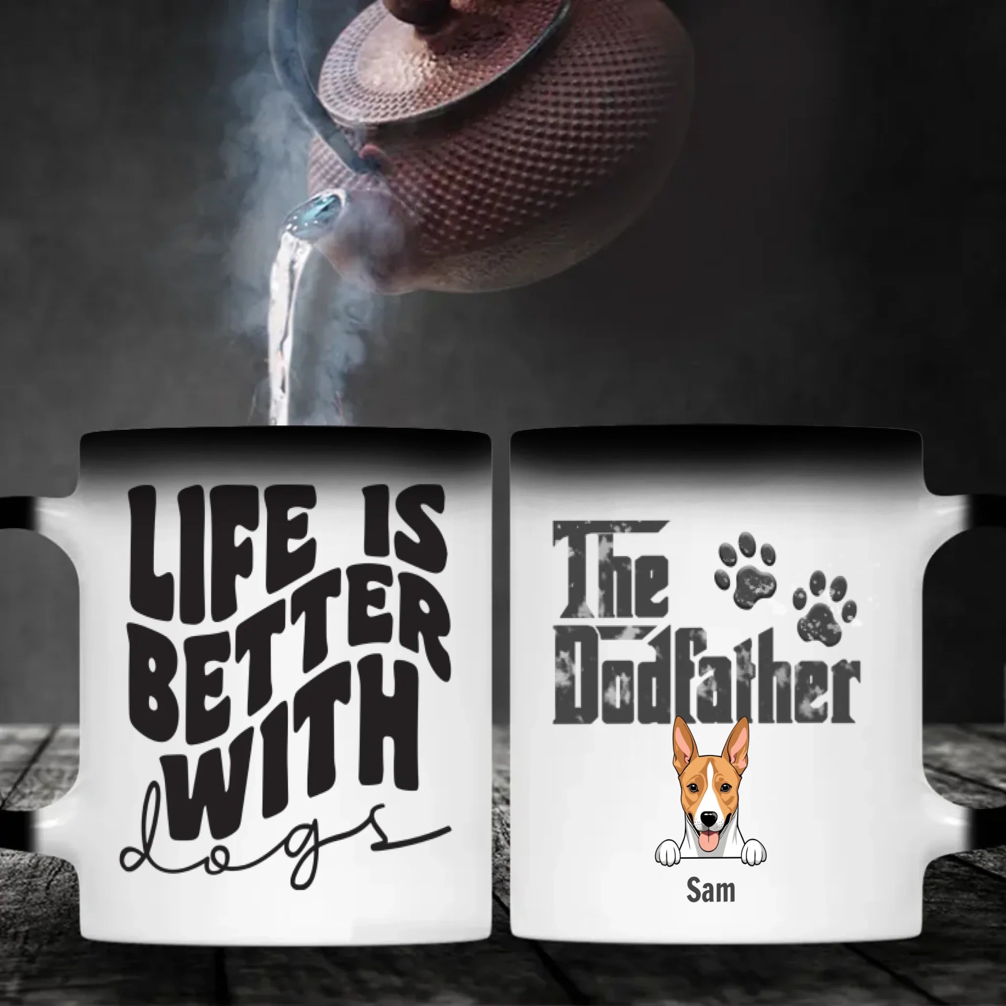 Life Is Better with Dogs – Personalized Mug – Cute Gift for Pet Lovers – 89Prints