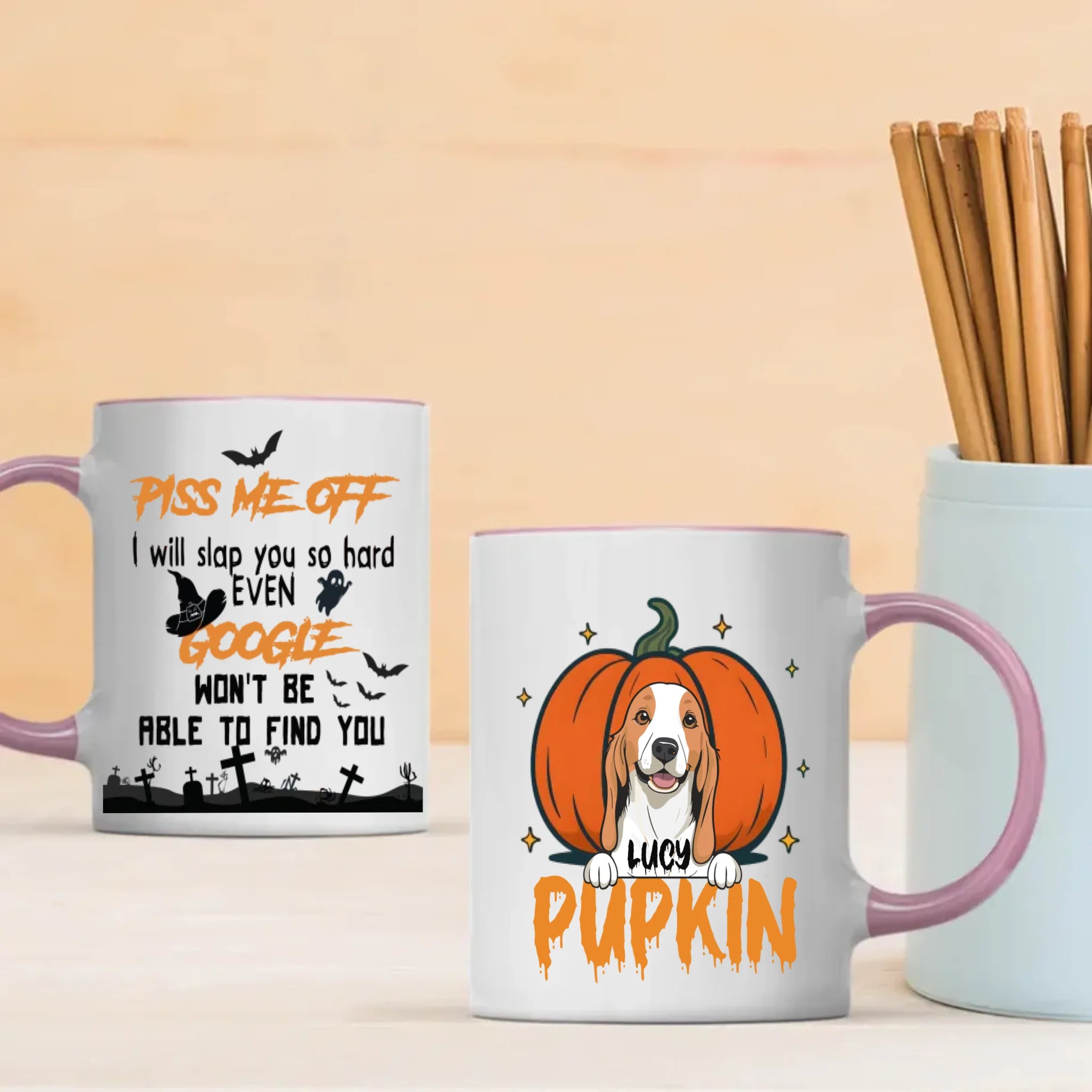 Piss Me Off Mug – Custom Dog Clipart & PUPKIN Text