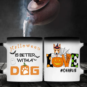 Halloween Dog Mug – Custom Witch Hat Clipart & Name