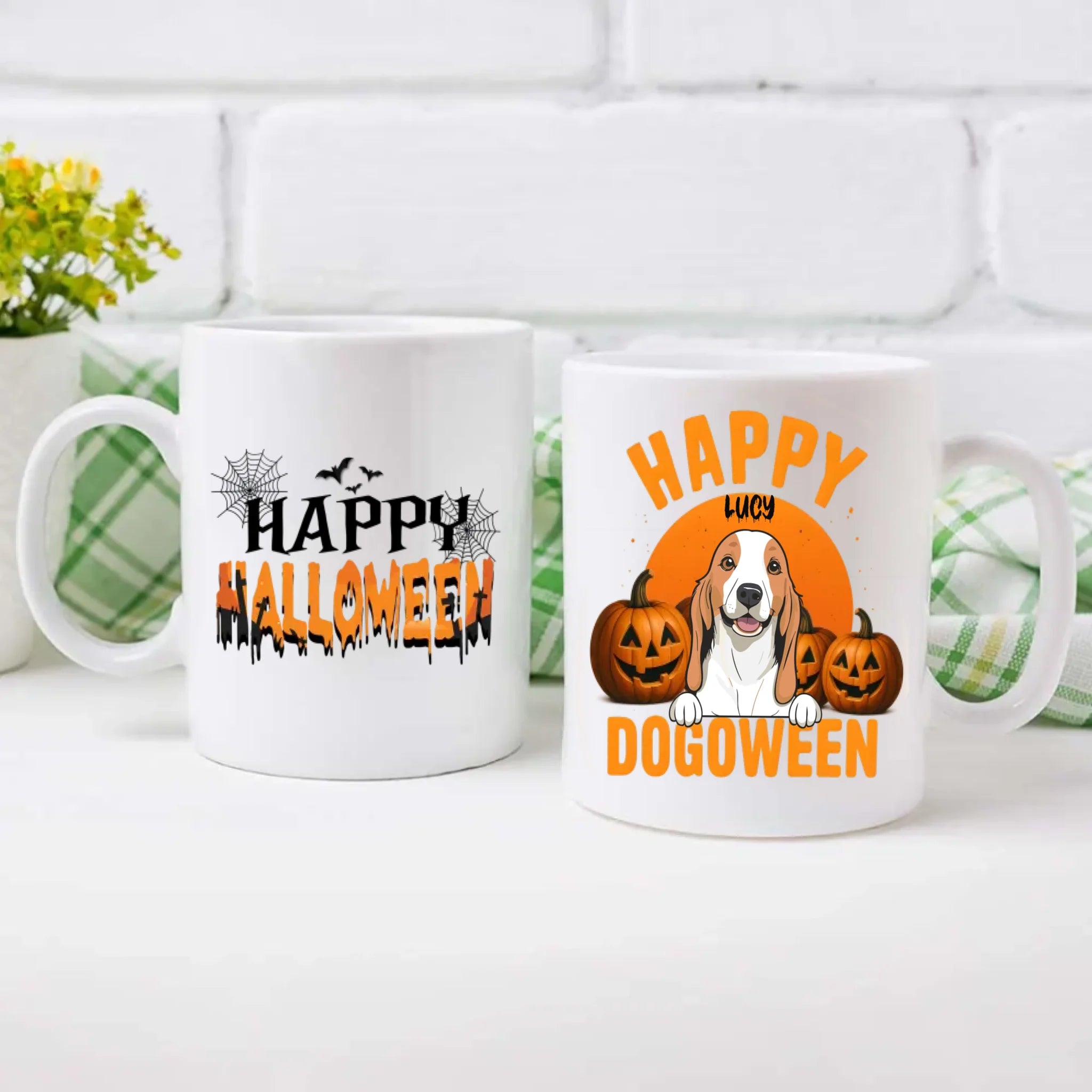 Happy Halloween Mug – Custom Dog Clipart & Happy Dogoween