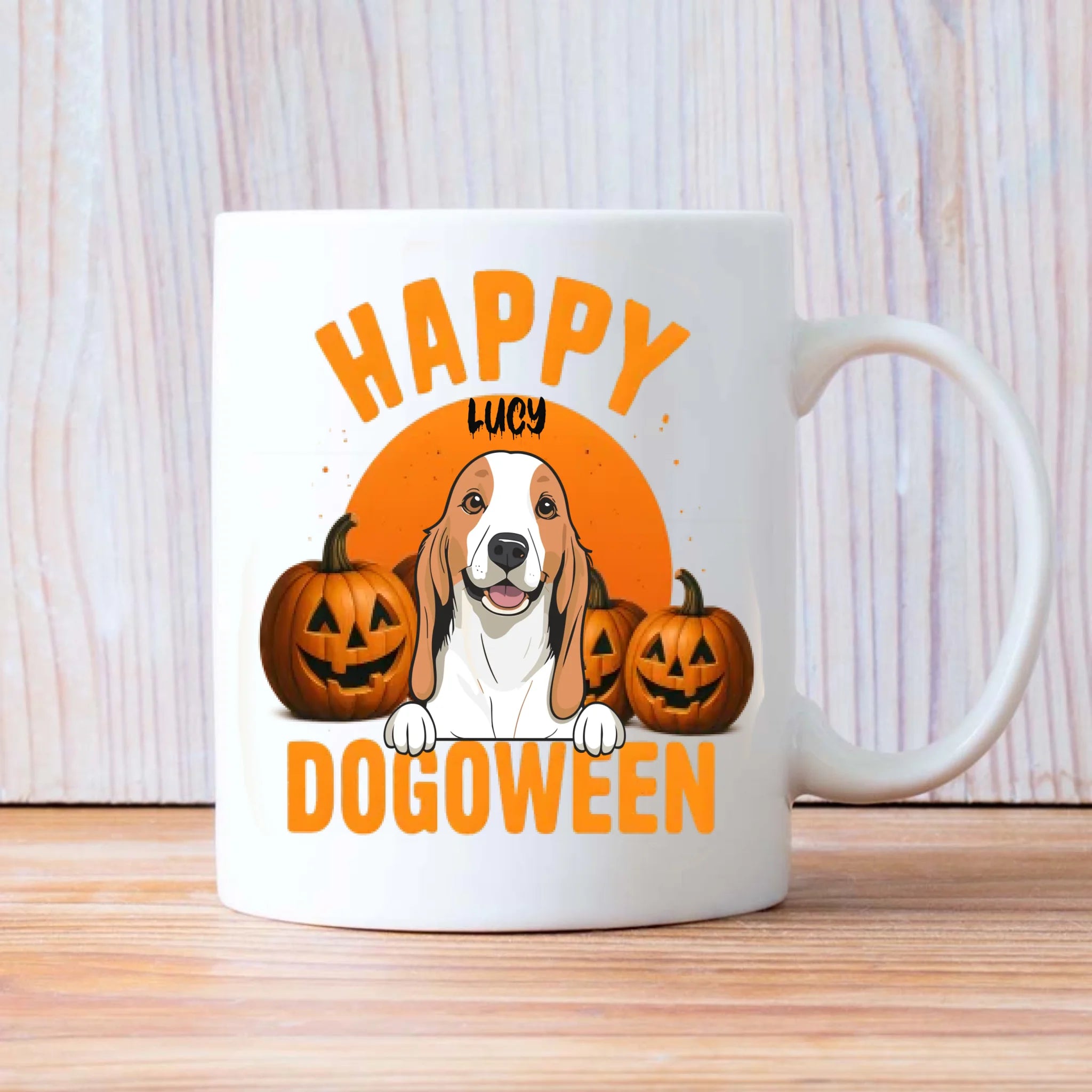 Happy Halloween Mug – Custom Dog Clipart & Happy Dogoween