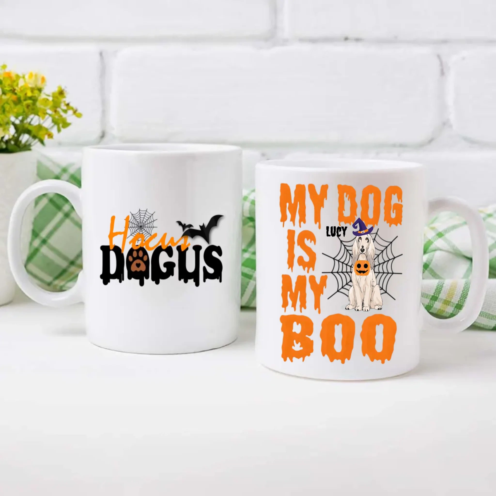 Hocus DogUs Mug – Cute Dog Clipart & Custom Text