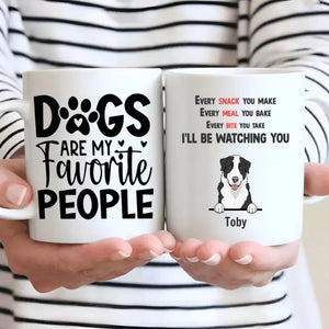 Funny Dog Mug – “Dogs Are My Favorite People” Custom Cup | 89Prints