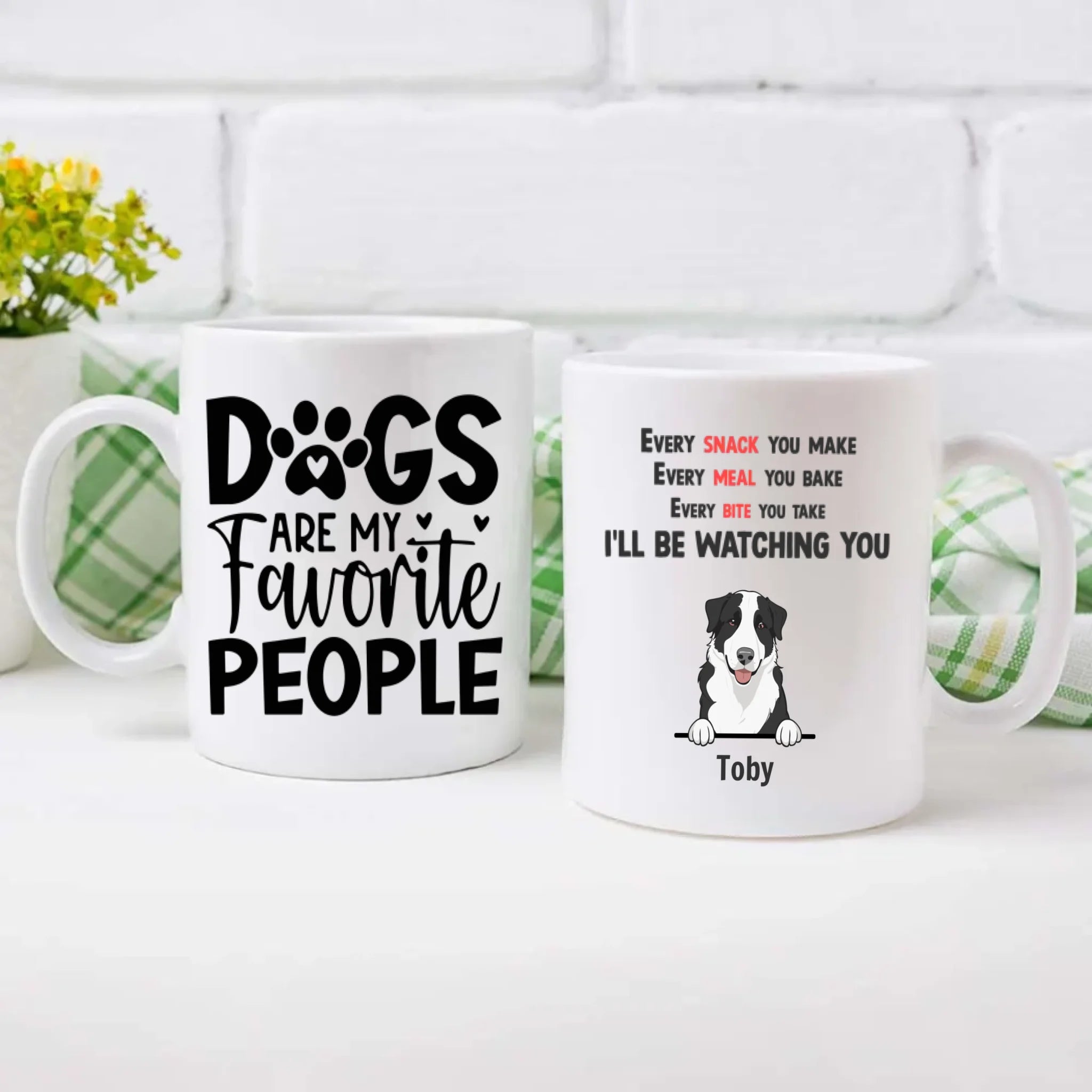 Funny Dog Mug – “Dogs Are My Favorite People” Custom Cup | 89Prints