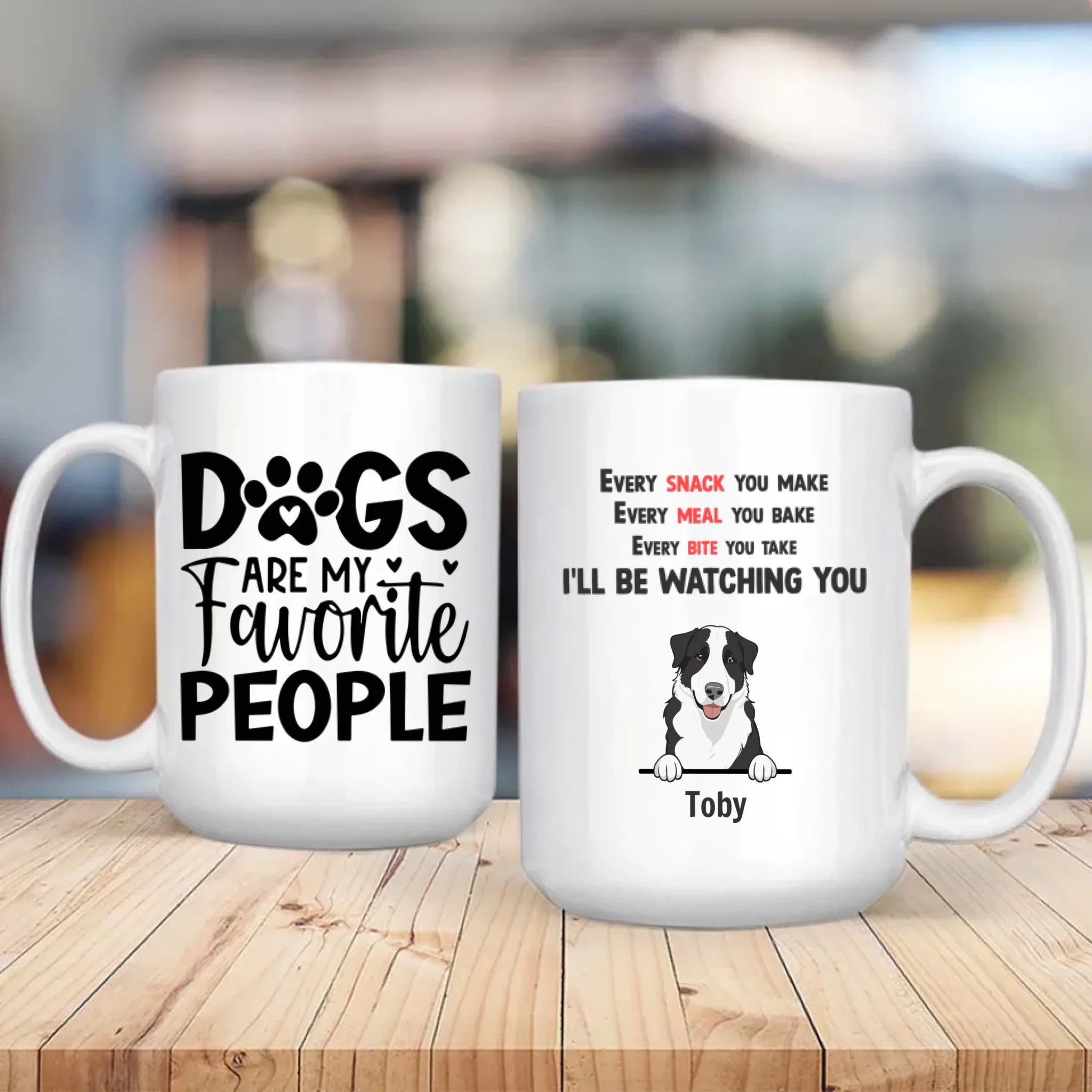Funny Dog Mug – “Dogs Are My Favorite People” Custom Cup | 89Prints