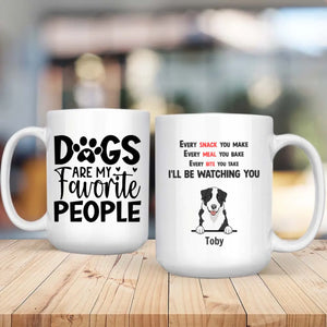 Funny Dog Mug – “Dogs Are My Favorite People” Custom Cup | 89Prints