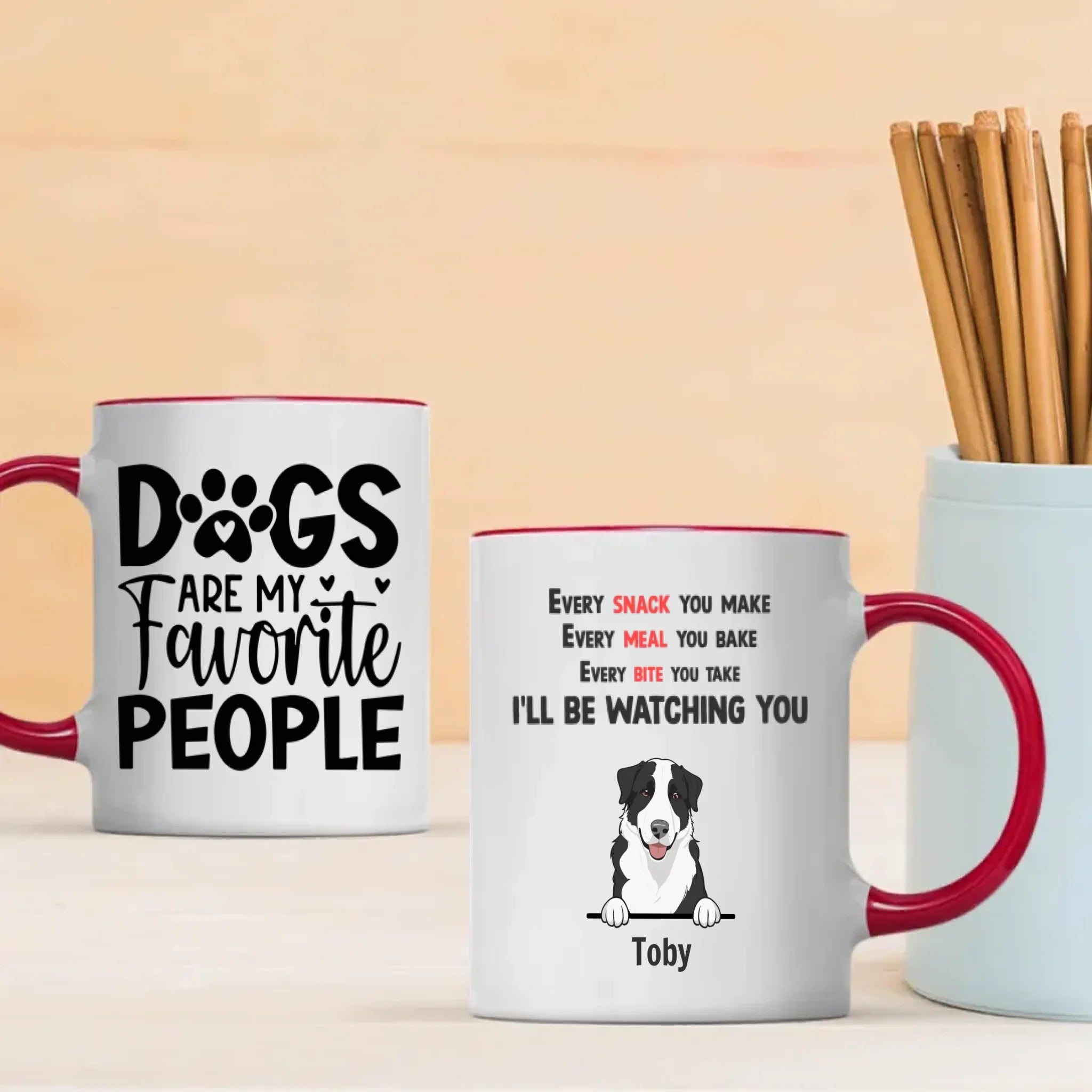 Funny Dog Mug – “Dogs Are My Favorite People” Custom Cup | 89Prints