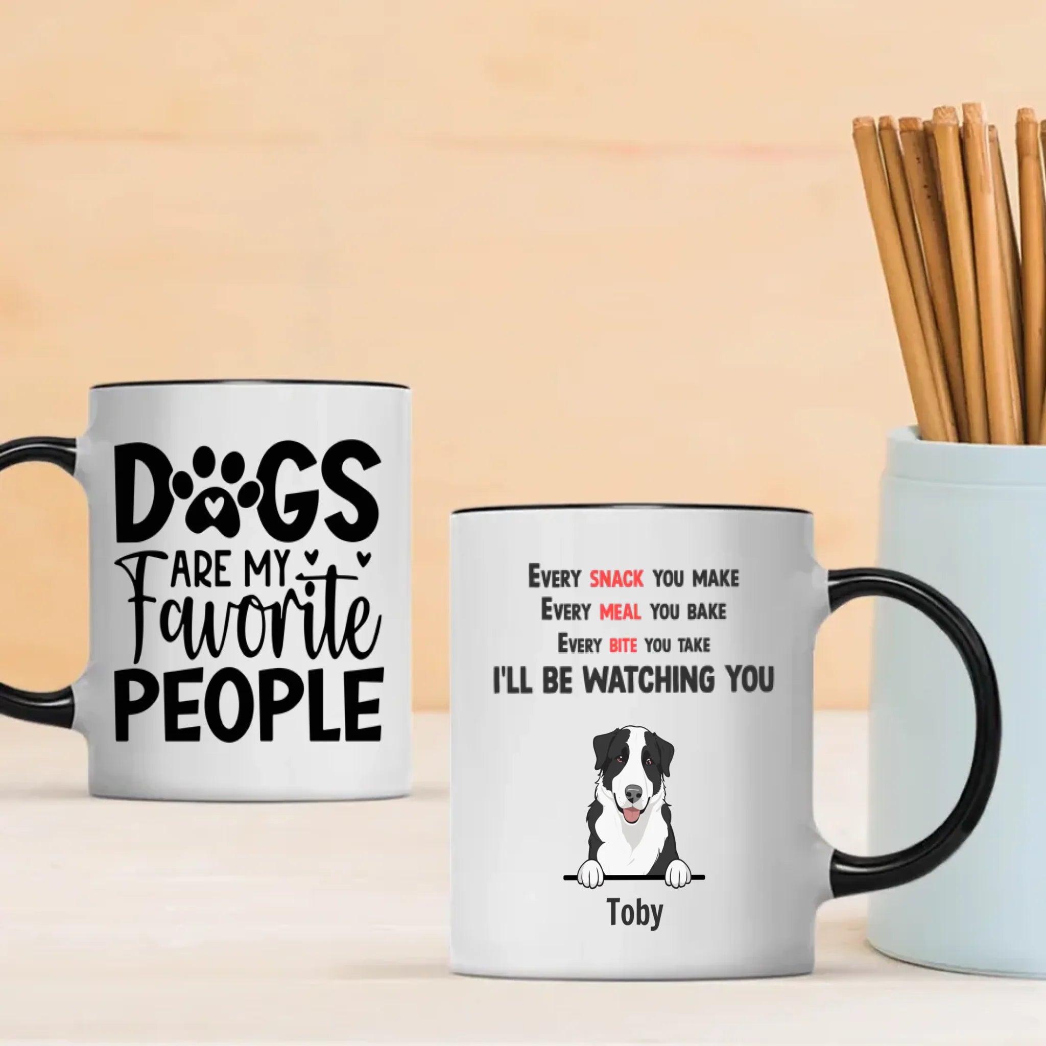 Funny Dog Mug – “Dogs Are My Favorite People” Custom Cup | 89Prints