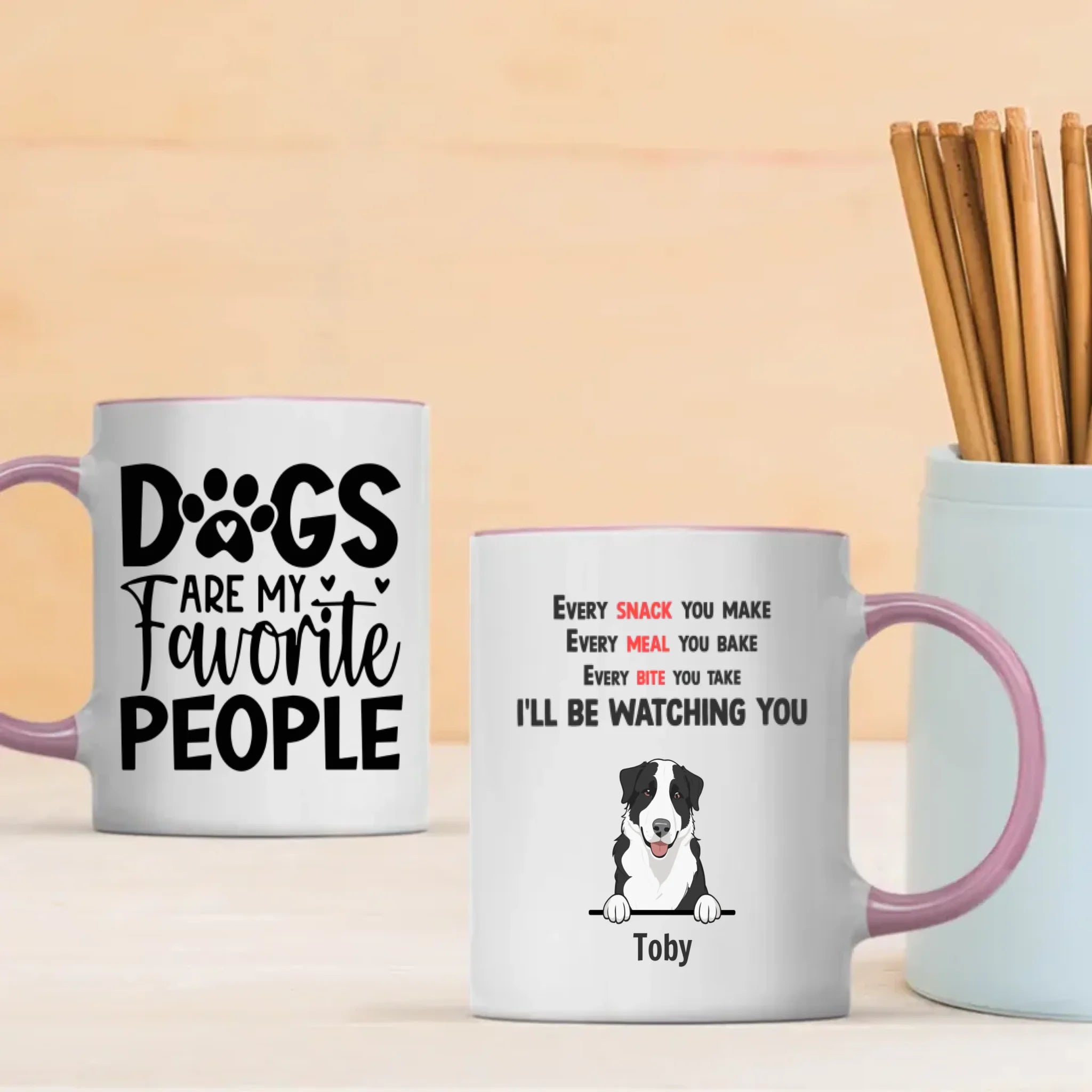 Funny Dog Mug – “Dogs Are My Favorite People” Custom Cup | 89Prints