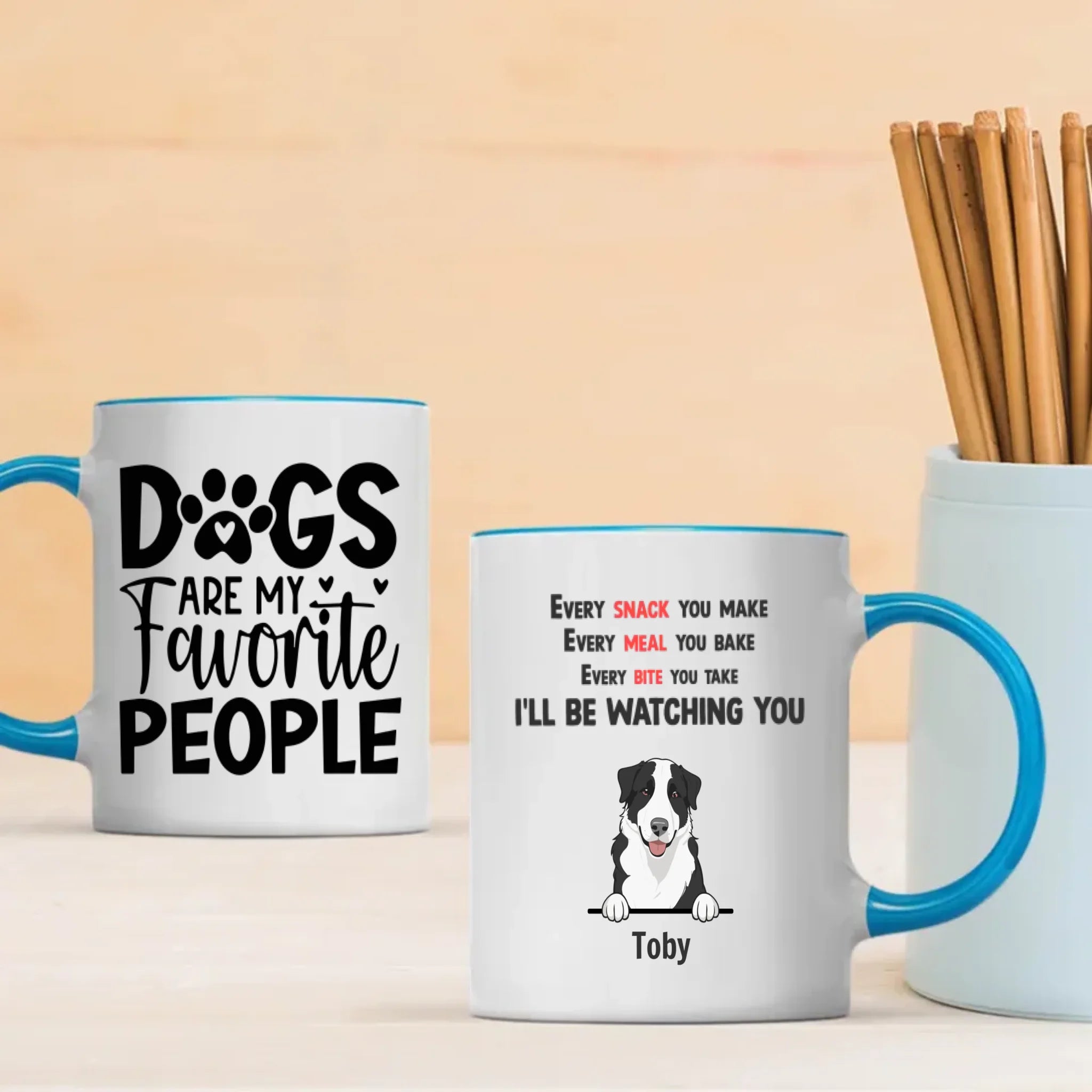 Funny Dog Mug – “Dogs Are My Favorite People” Custom Cup | 89Prints