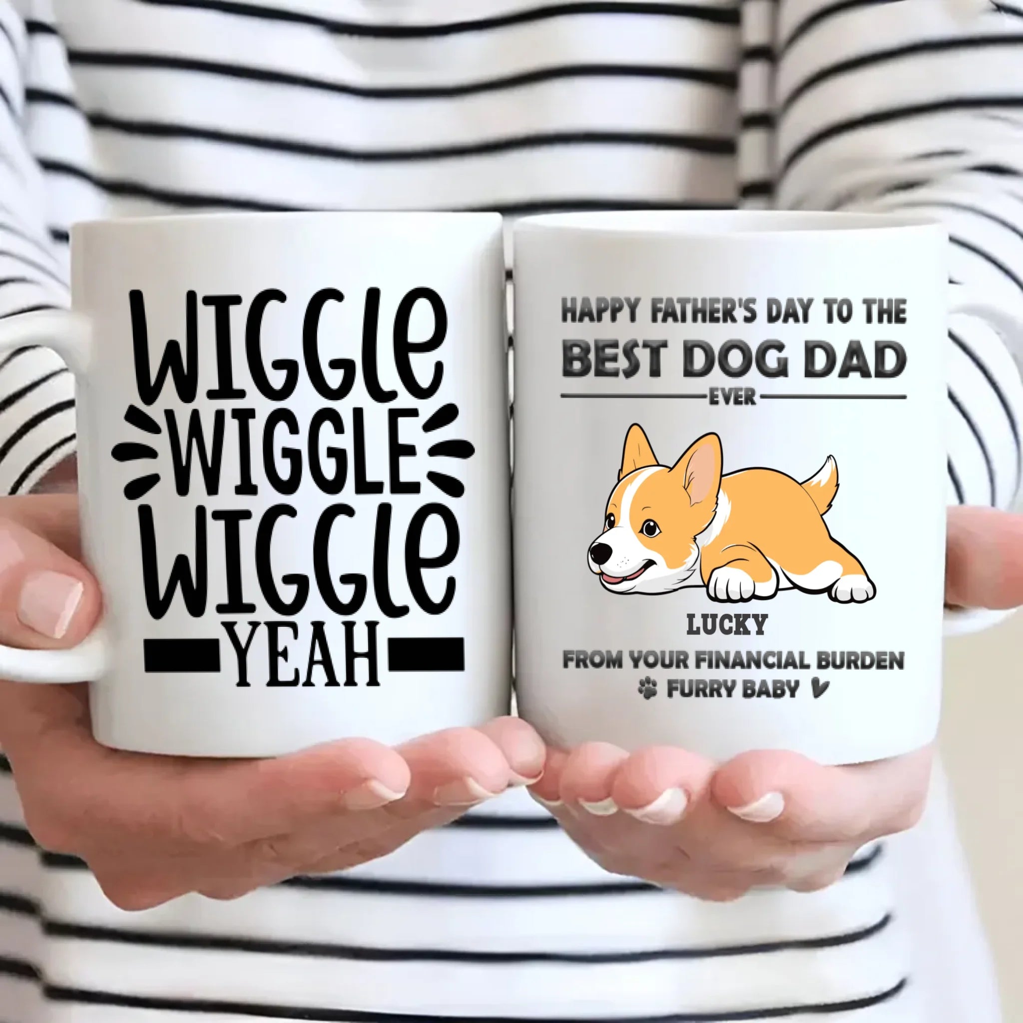 Custom Dog Mug – Just Wiggles & Love - 89Prints