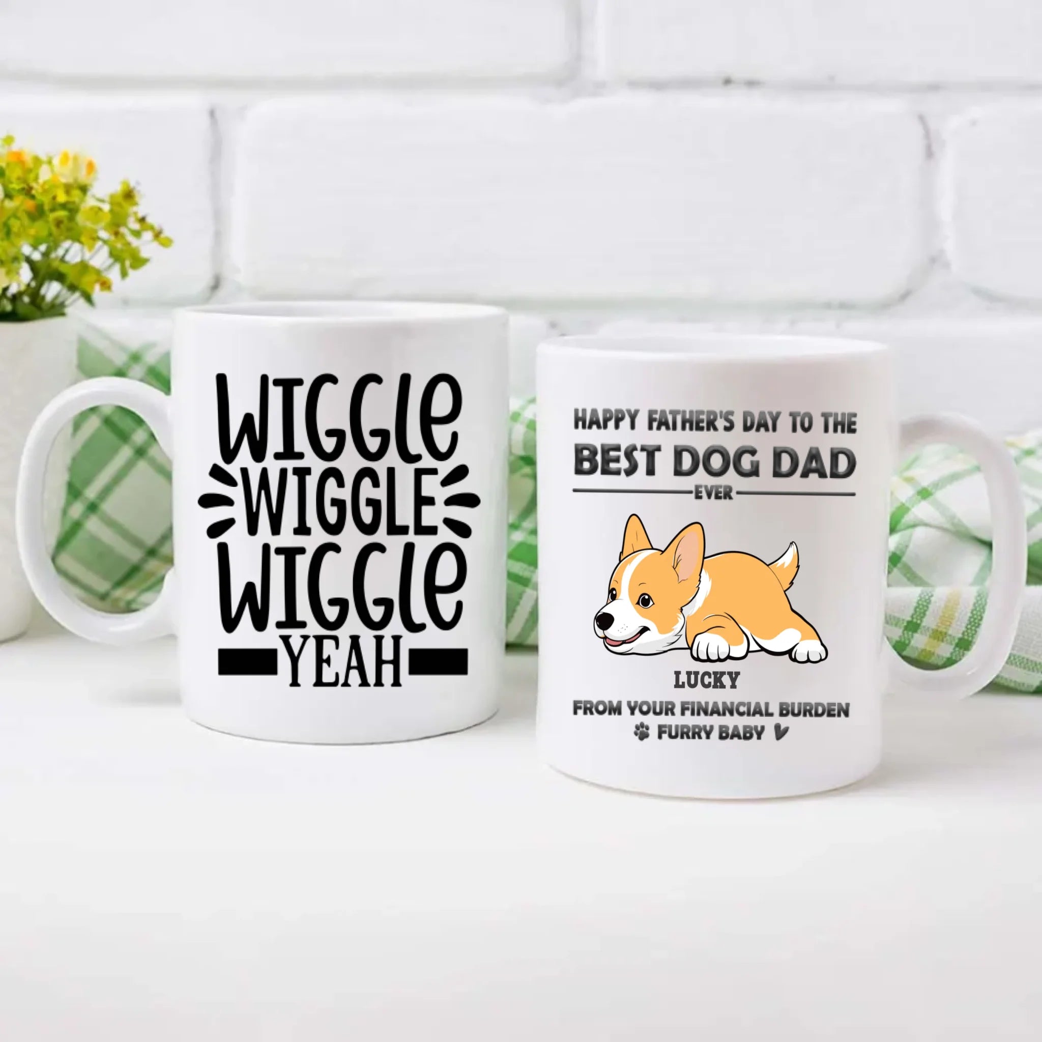 Custom Dog Mug – Just Wiggles & Love - 89Prints