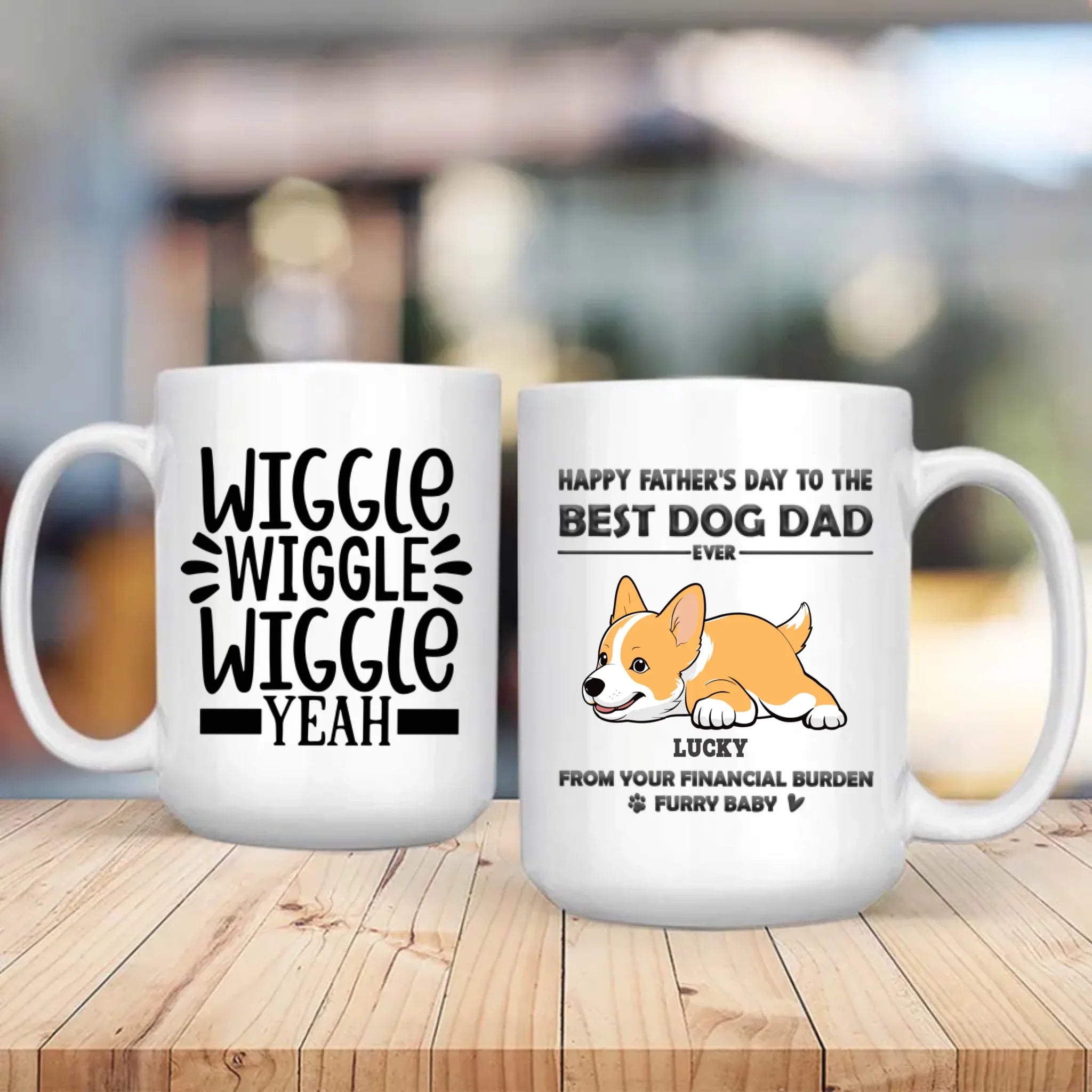 Custom Dog Mug – Just Wiggles & Love - 89Prints