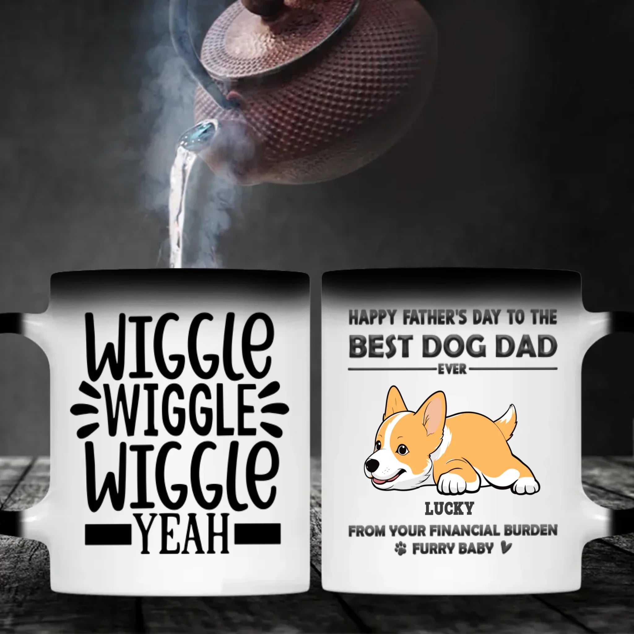 Custom Dog Mug – Just Wiggles & Love - 89Prints